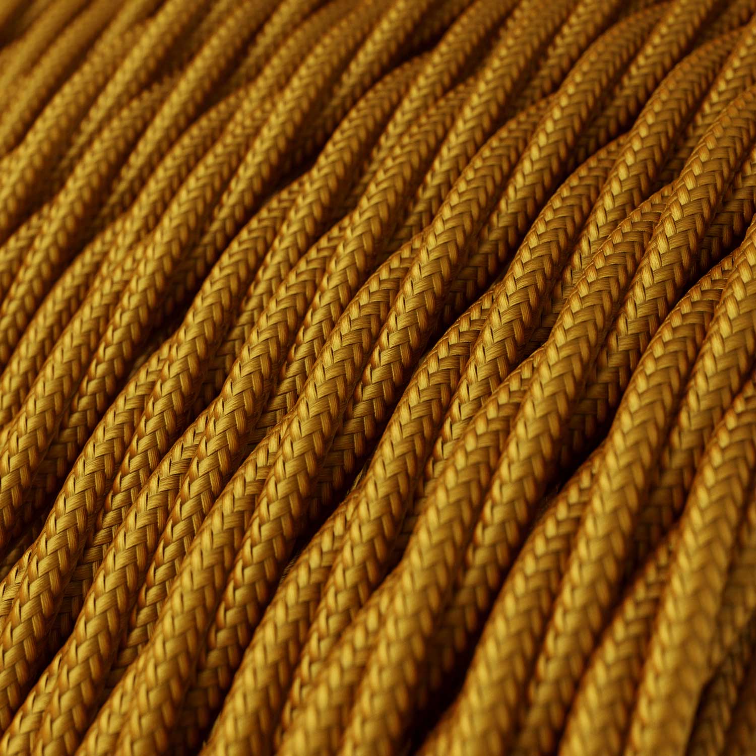Lampe suspendue complète de câble textile, abat-jour cage Diamond et finitions en métal - Laiton - Image 5