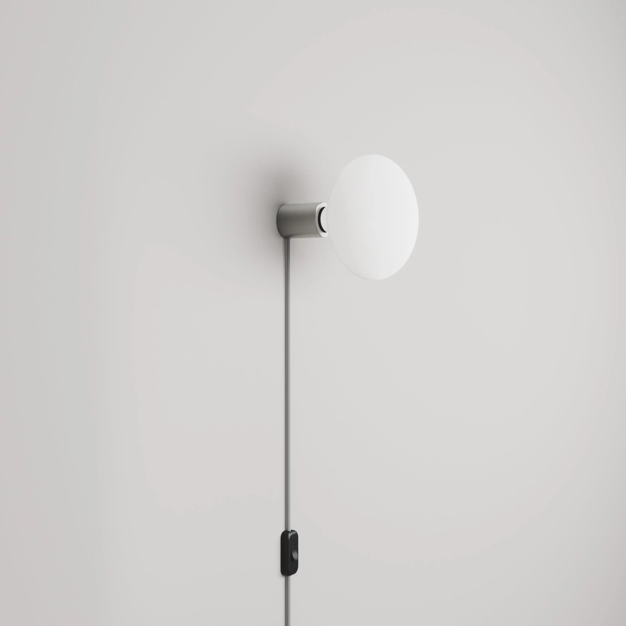Lampe avec Fiche UK avec finition métallique et ampoule LED Ellipse effet porcelaine - Titane satiné - Image 3