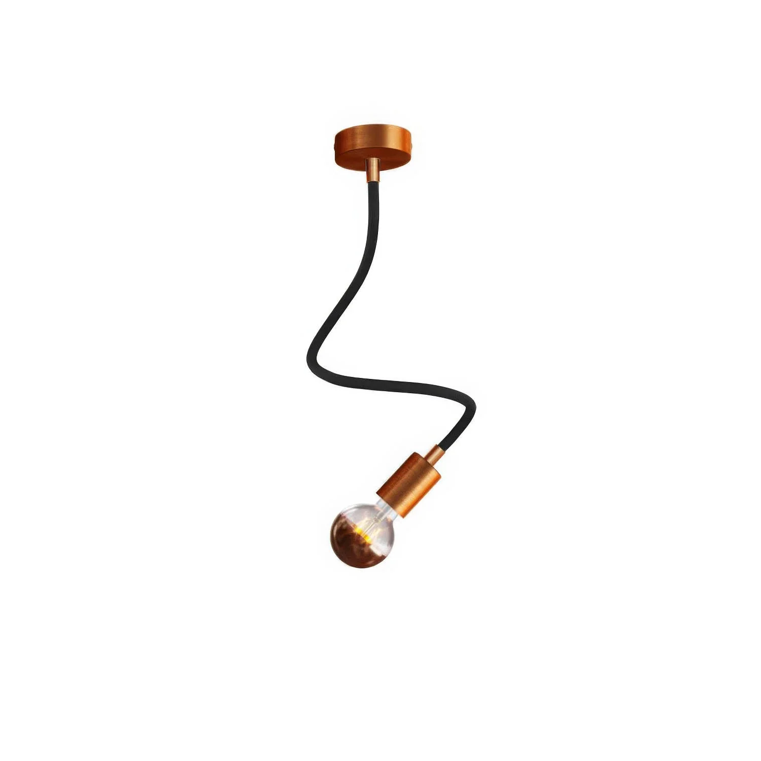 Lampe Creative Flex 60 cm murale ou plafonnier - Cuivre satiné