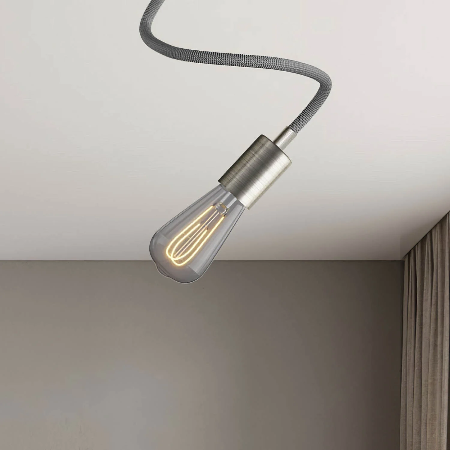 Lampe Creative Flex 60 cm murale ou de plafond - Titane satiné - Image 3