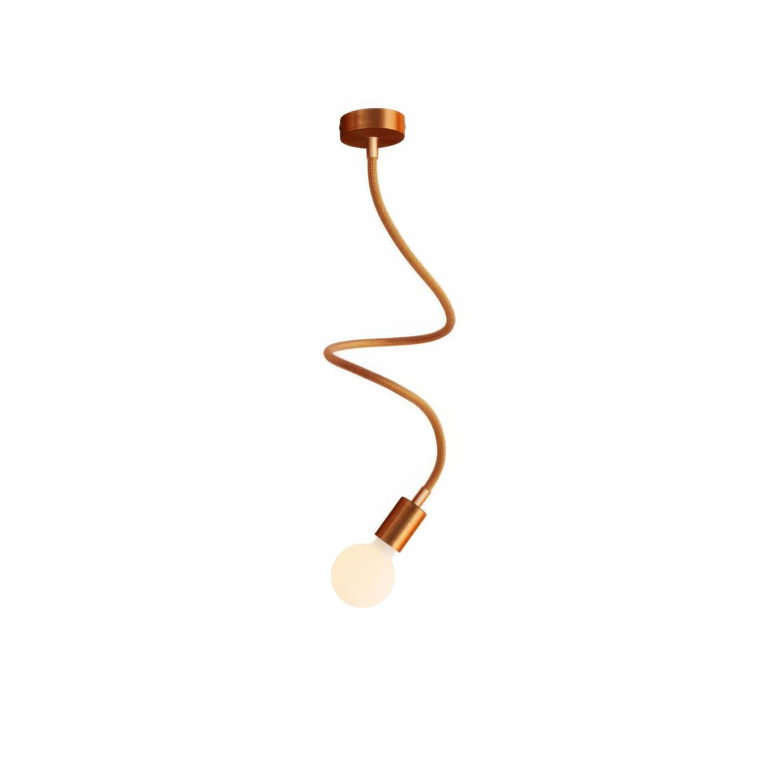 Lampe Creative Flex 90 cm de plafond - Cuivre brossé
