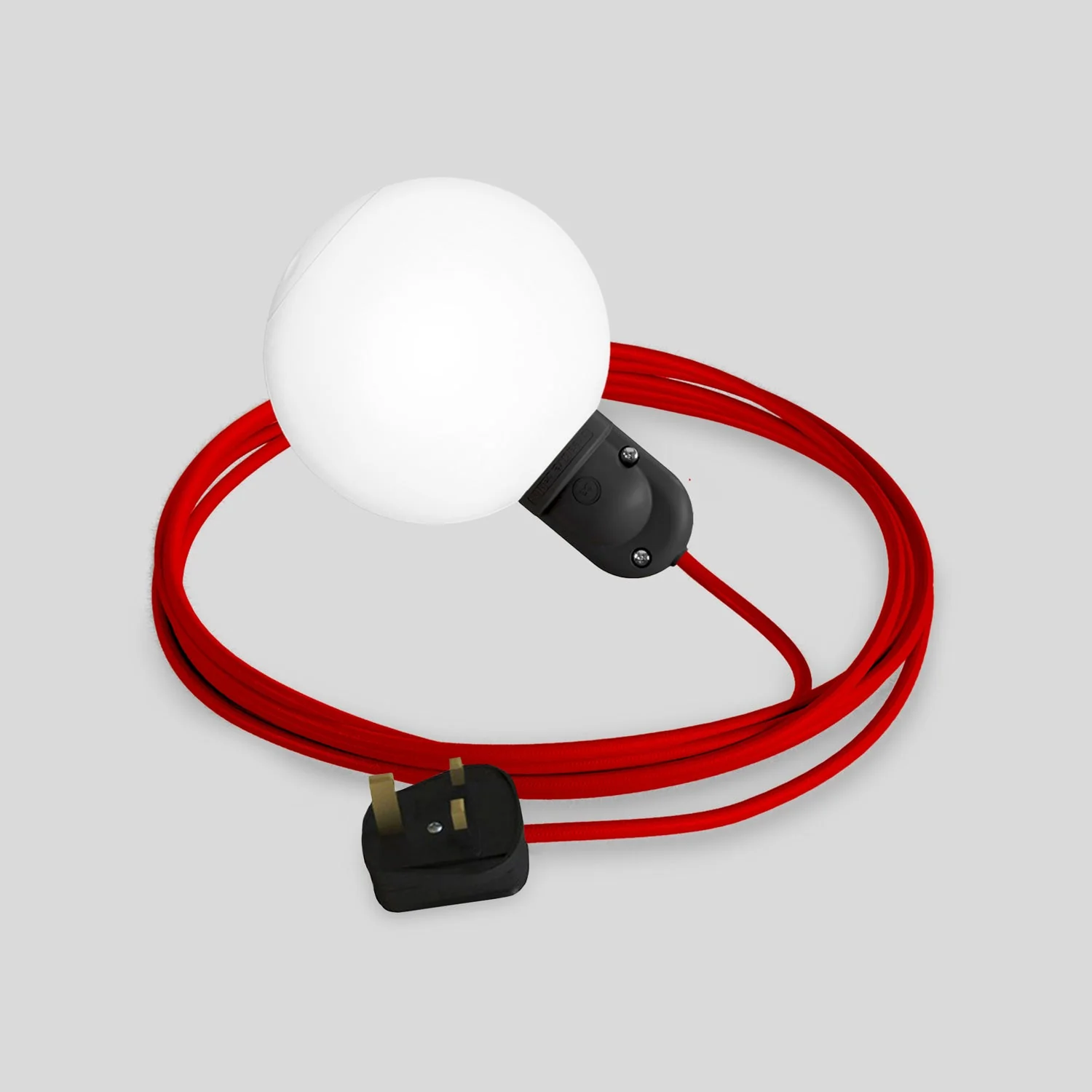 Lampe d’extérieur Modulair IP65 avec fiche UK, abat-jour incassable Unbreak-a-Ball et câble SM09