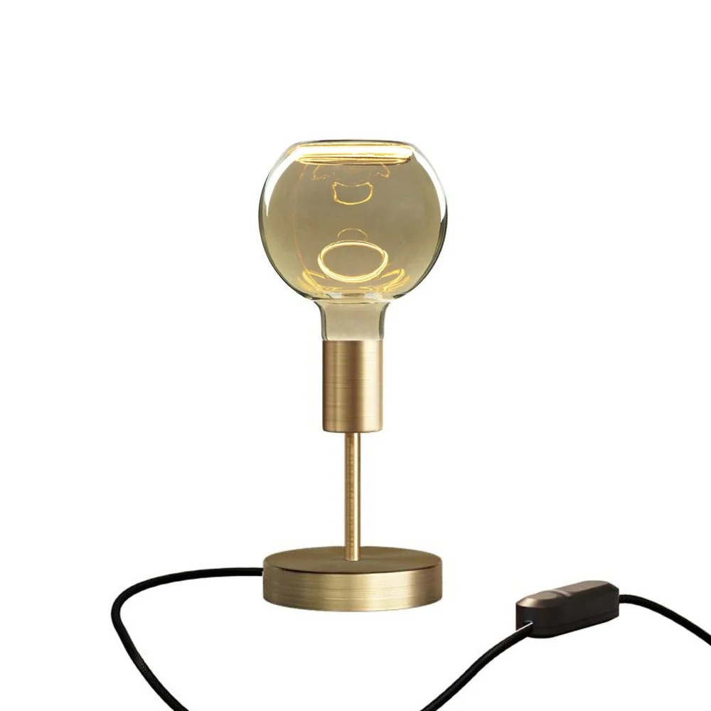 Lampe de table Alzaluce Globo Ghost en métal et fiche UK - Bronze satiné - Image 5