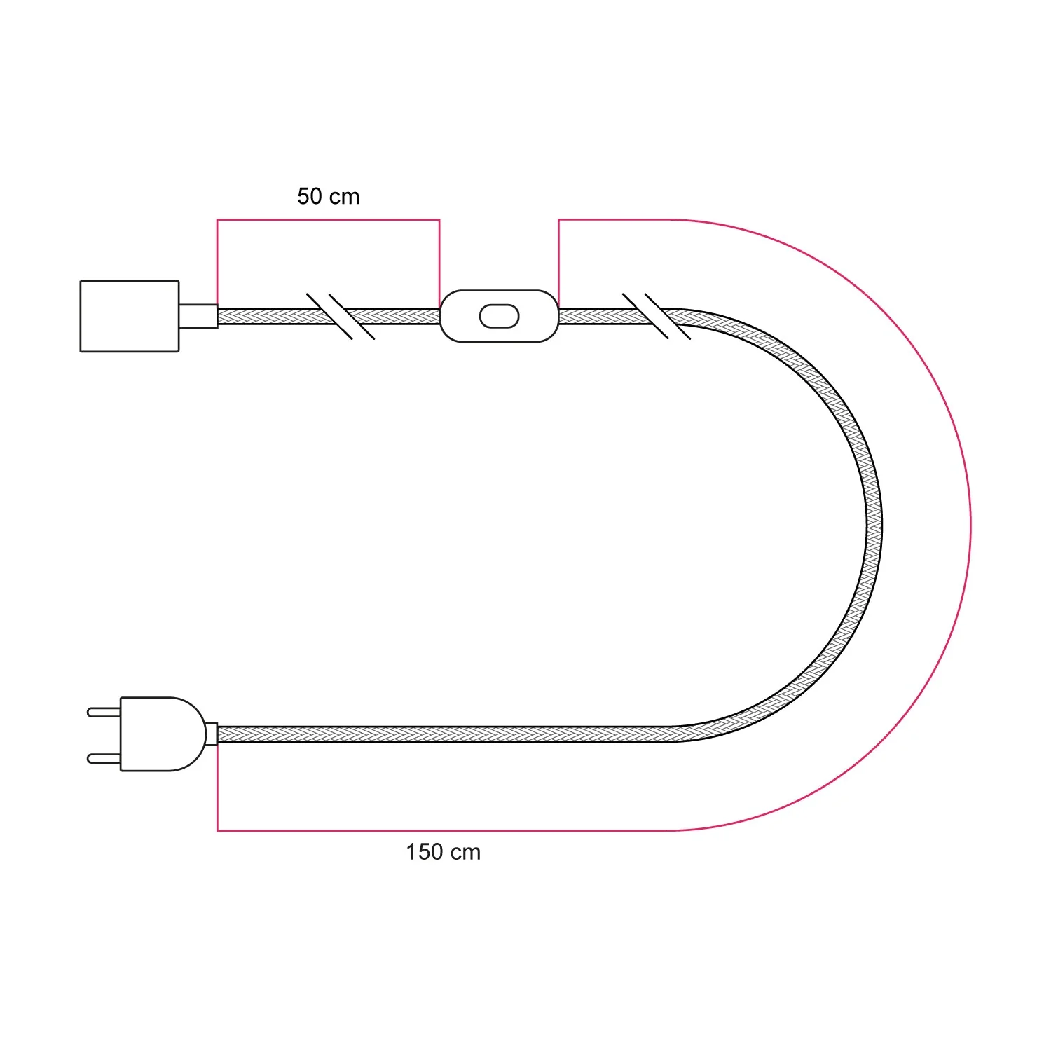 Lampe de table avec base en aulne, ampoule transparente, câble RN06 et fiche EU - Image 7