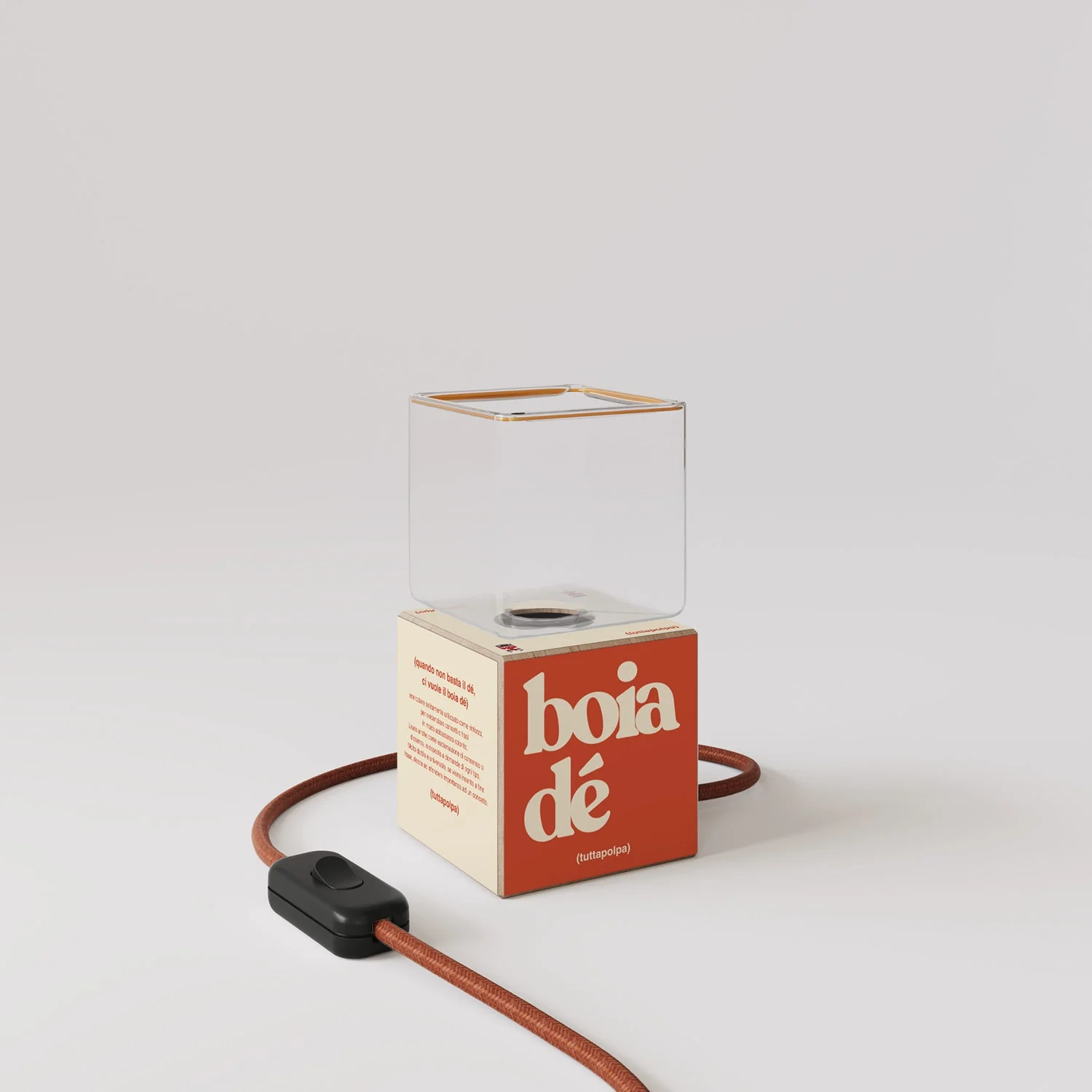 Lampe de table Cubetto "Boia de" avec Ampoule Ghost - Tuttapolpa - Image 4