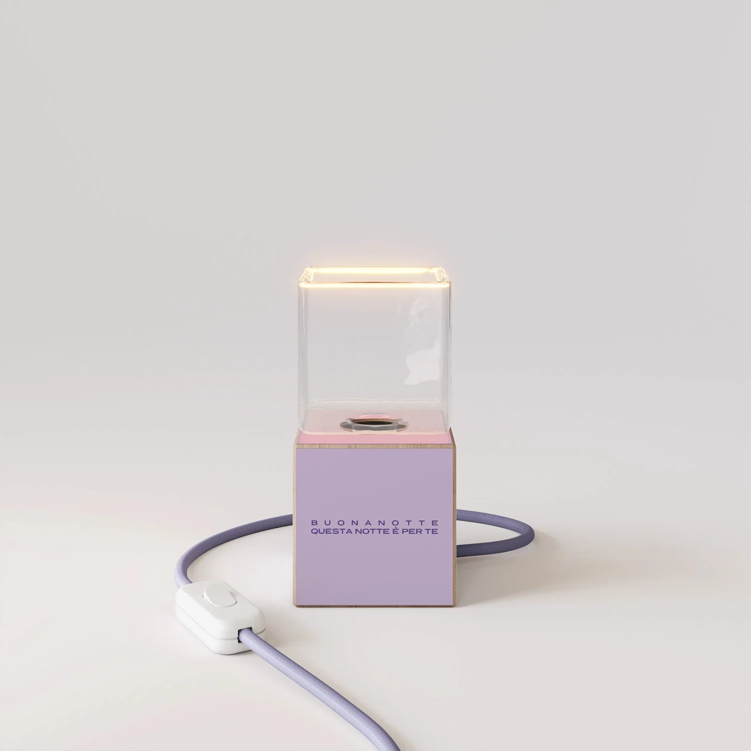 Lampe de table Cubetto « Boia de » avec fiche anglaise et ampoule Ghost - Tuttapolpa - Image 5