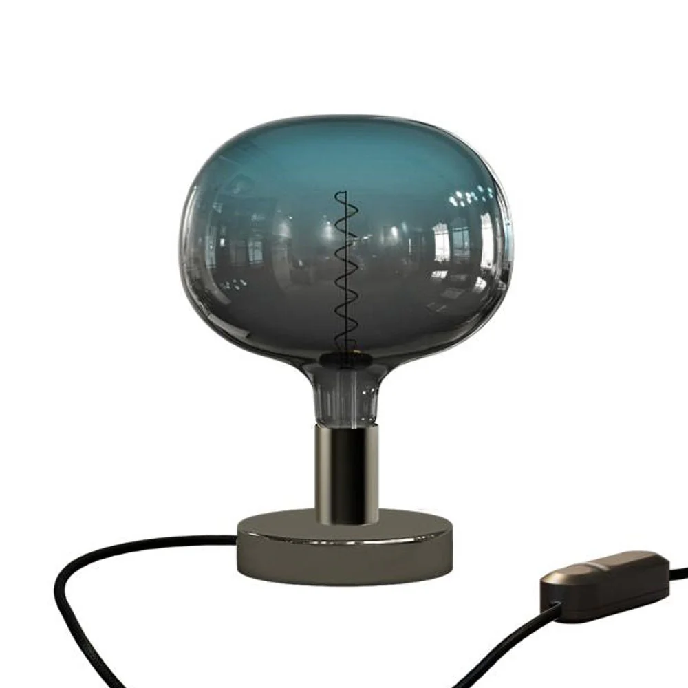 Lampe de table Posaluce Cobble en métal - Noir perle - Image 5