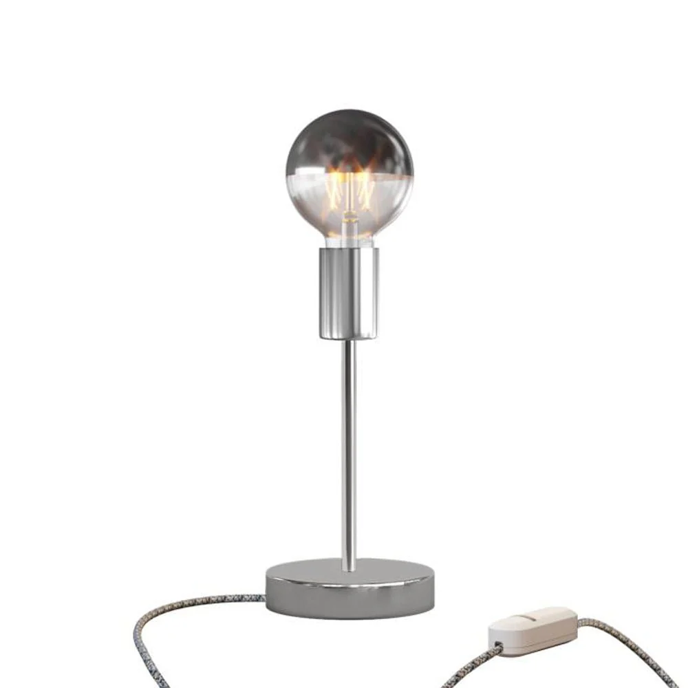 Lampe de table Alzaluce Half Cup en métal - Chrome - Image 5