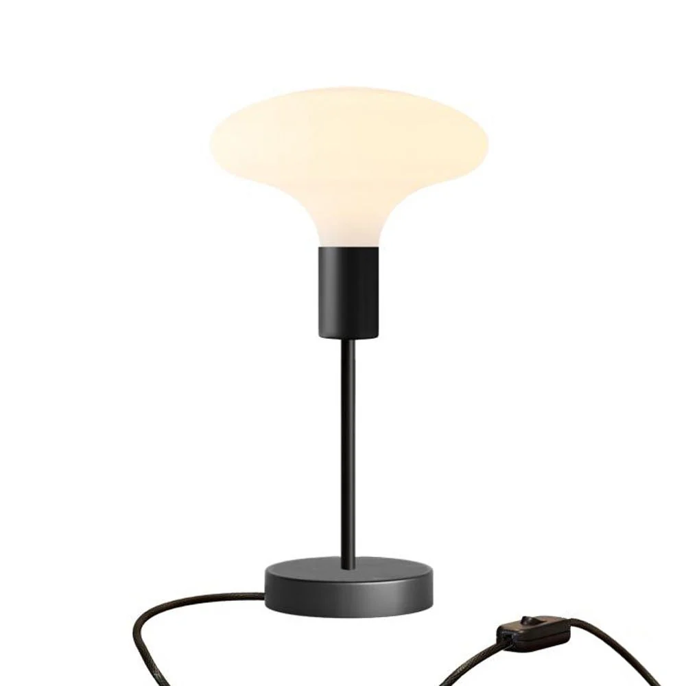 Lampe de table Alzaluce Idra en métal avec fiche UK - Noir