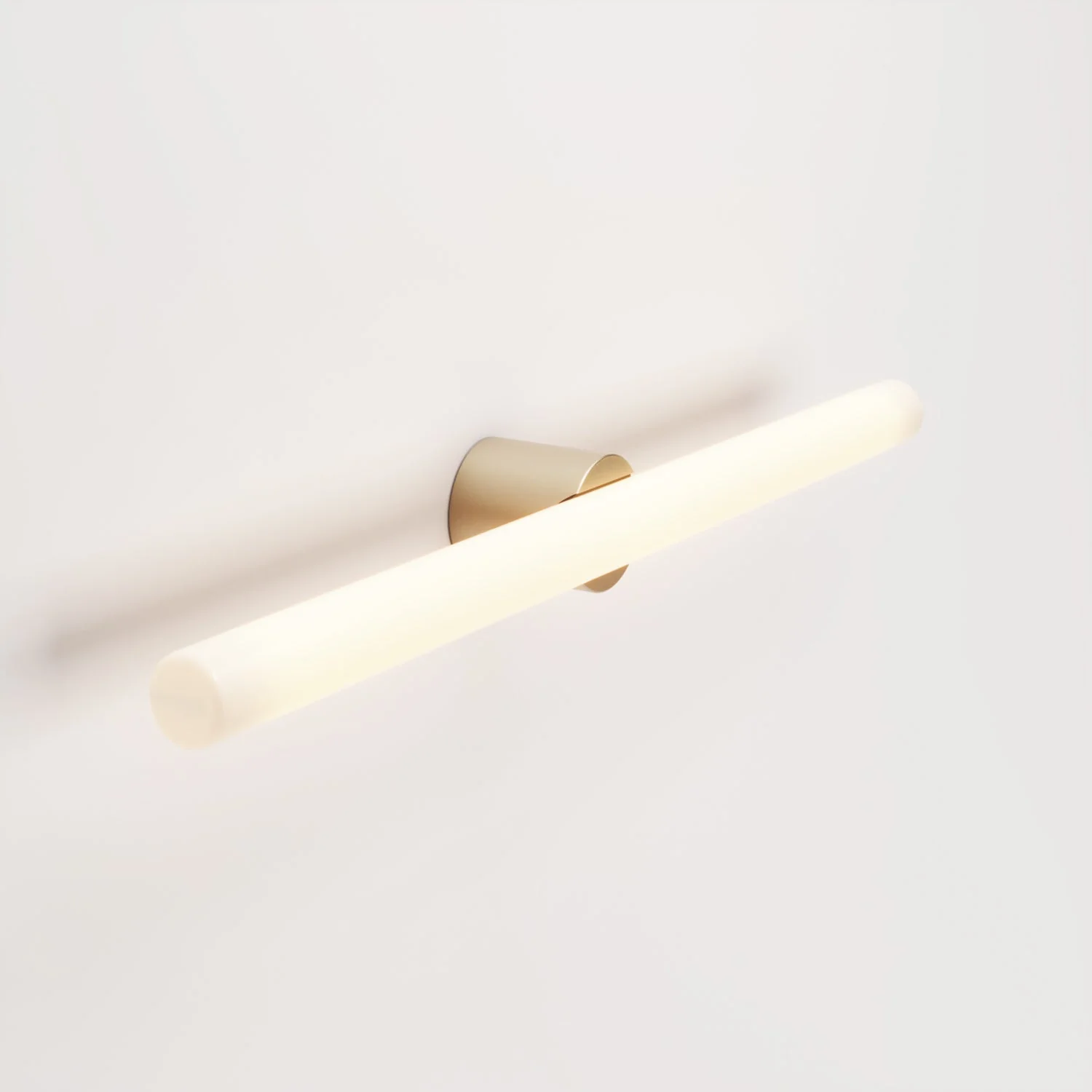 Lampe en métal murale ou de plafond avec ampoule LED linéaire S14d - Bronze satiné