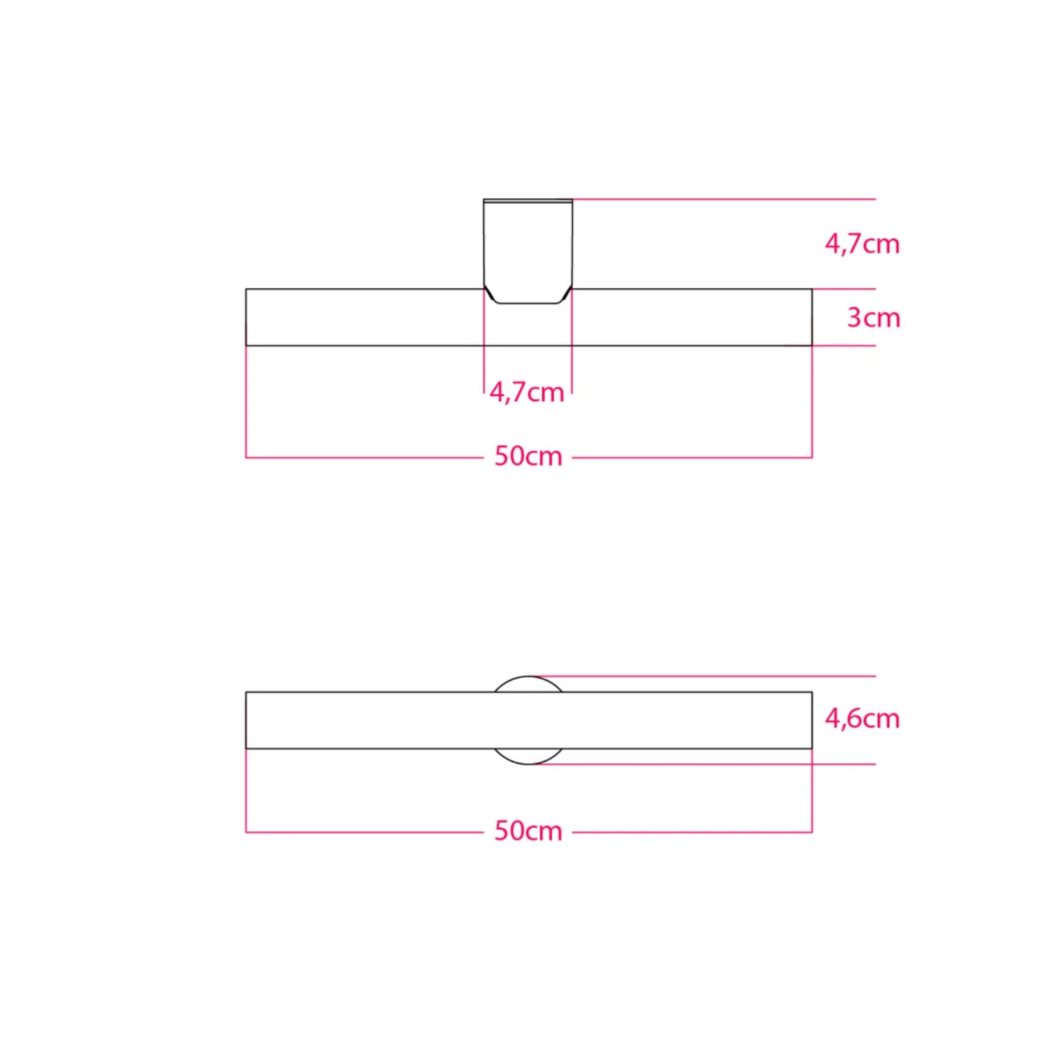 Lampe esse14 murale ou plafond pour ampoule LED S14d - Étanche IP44 - Effet marbre blanc - Image 8