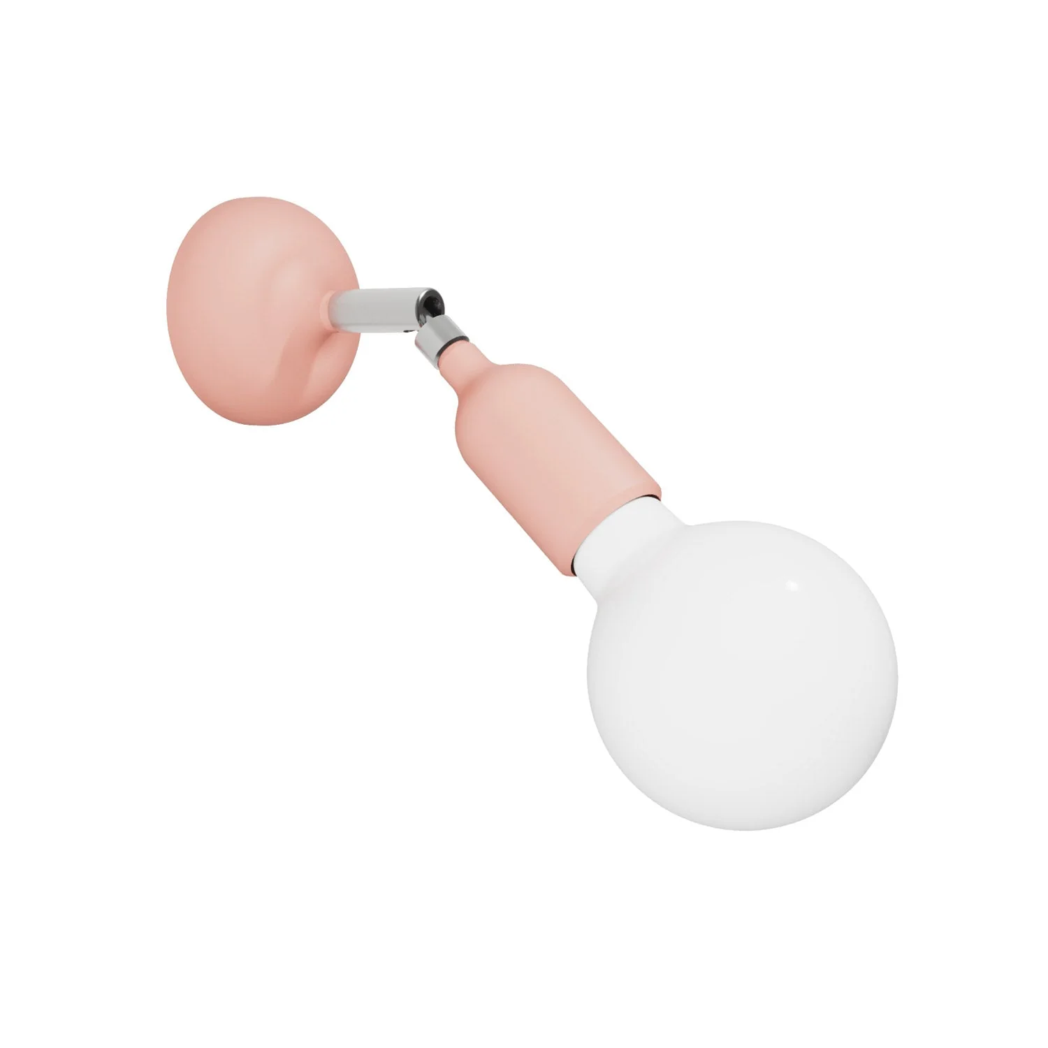 Lampe Fermaluce en silicone avec articulation - Saumon
