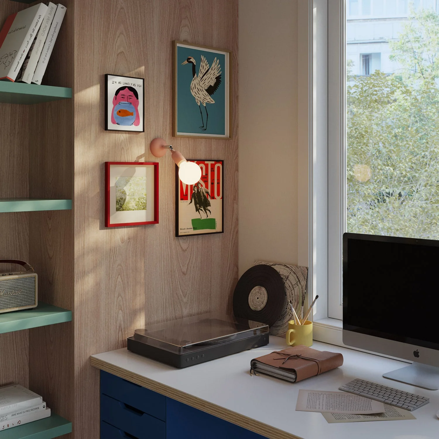 Lampe Fermaluce en silicone avec articulation - Saumon - Image 2