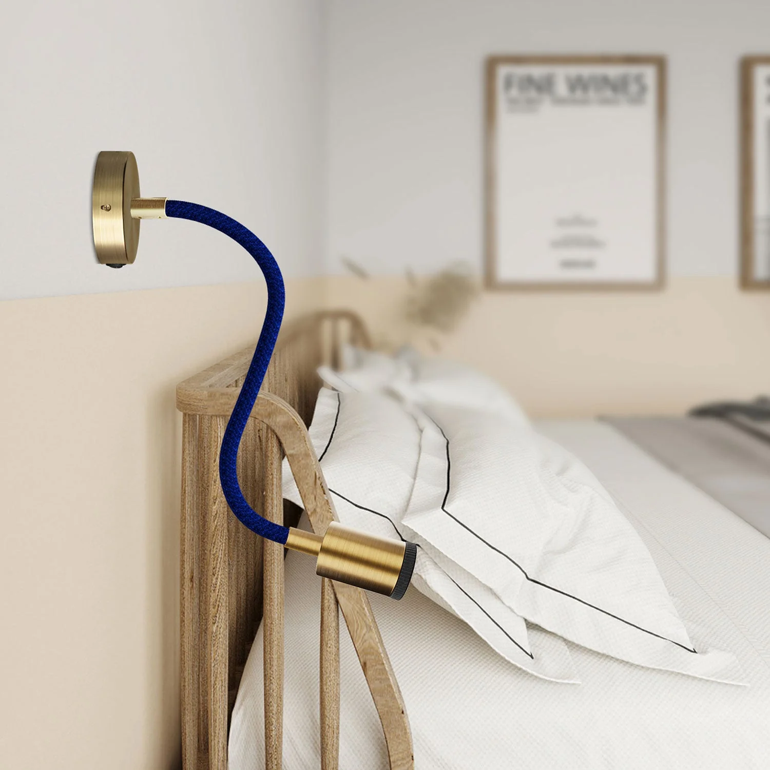 Lampe Fermaluce Flex 30 avec mini pavillon avec interrupteur et mini spot GU1d0 - Bronze satiné - Image 2