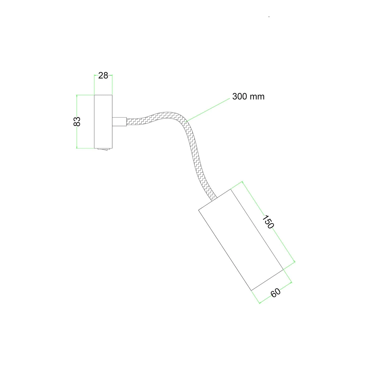 Lampe Fermaluce Flex 30 avec mini pavillon avec interrupteur et spot avec abat-jour Tub-E14 - Cuivre satiné - Image 4