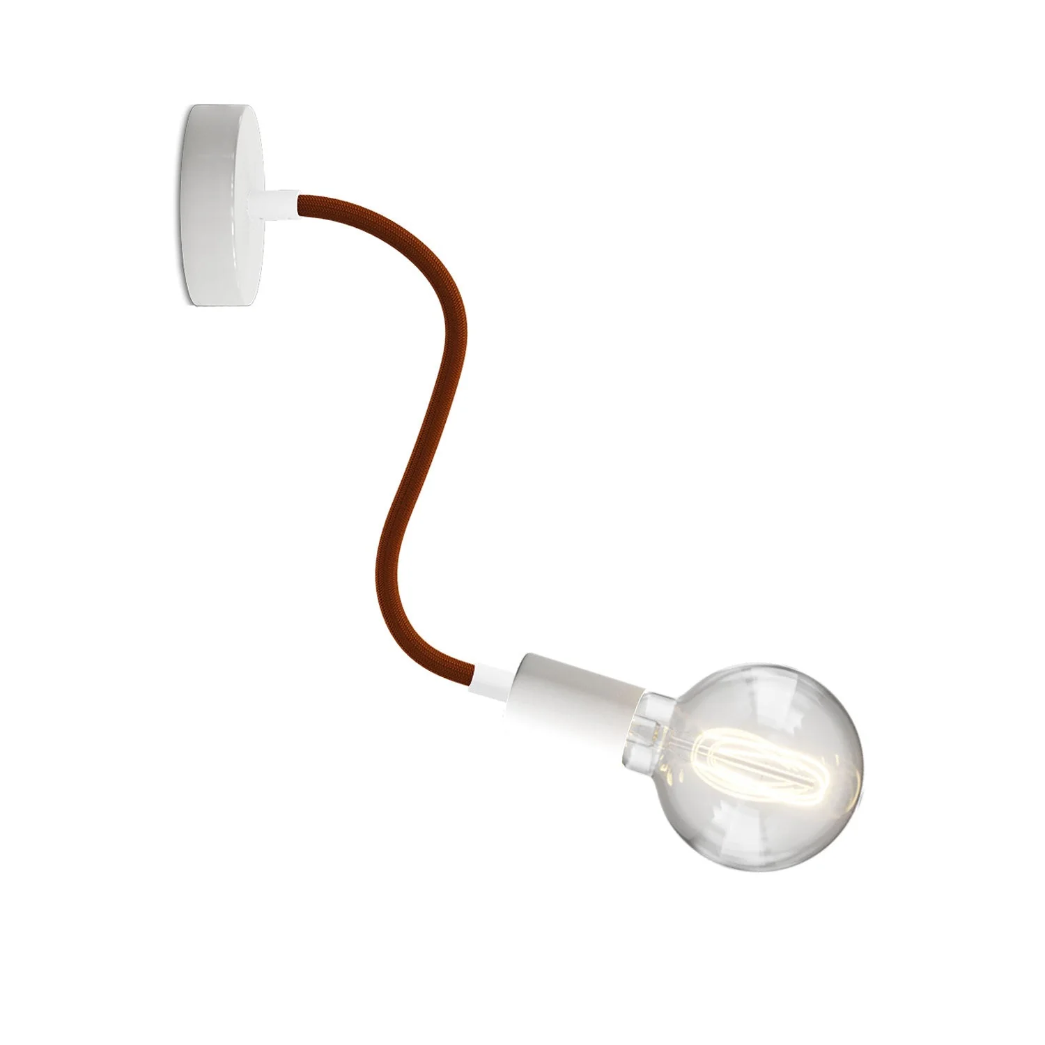 Lampe Flex 30 avec ampoule Globe - Blanc mat