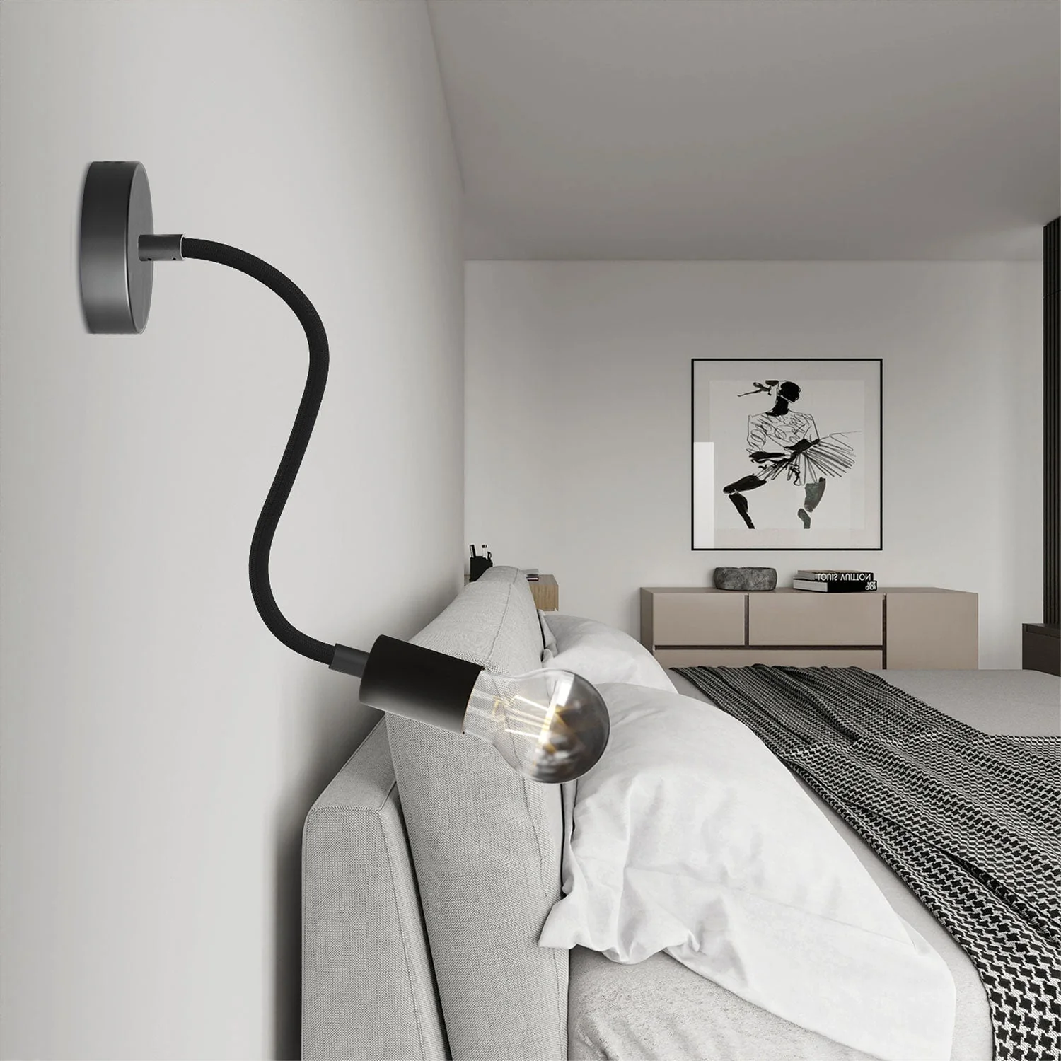 Lampe Flex 30 avec ampoule Goccia - Noir - Image 2