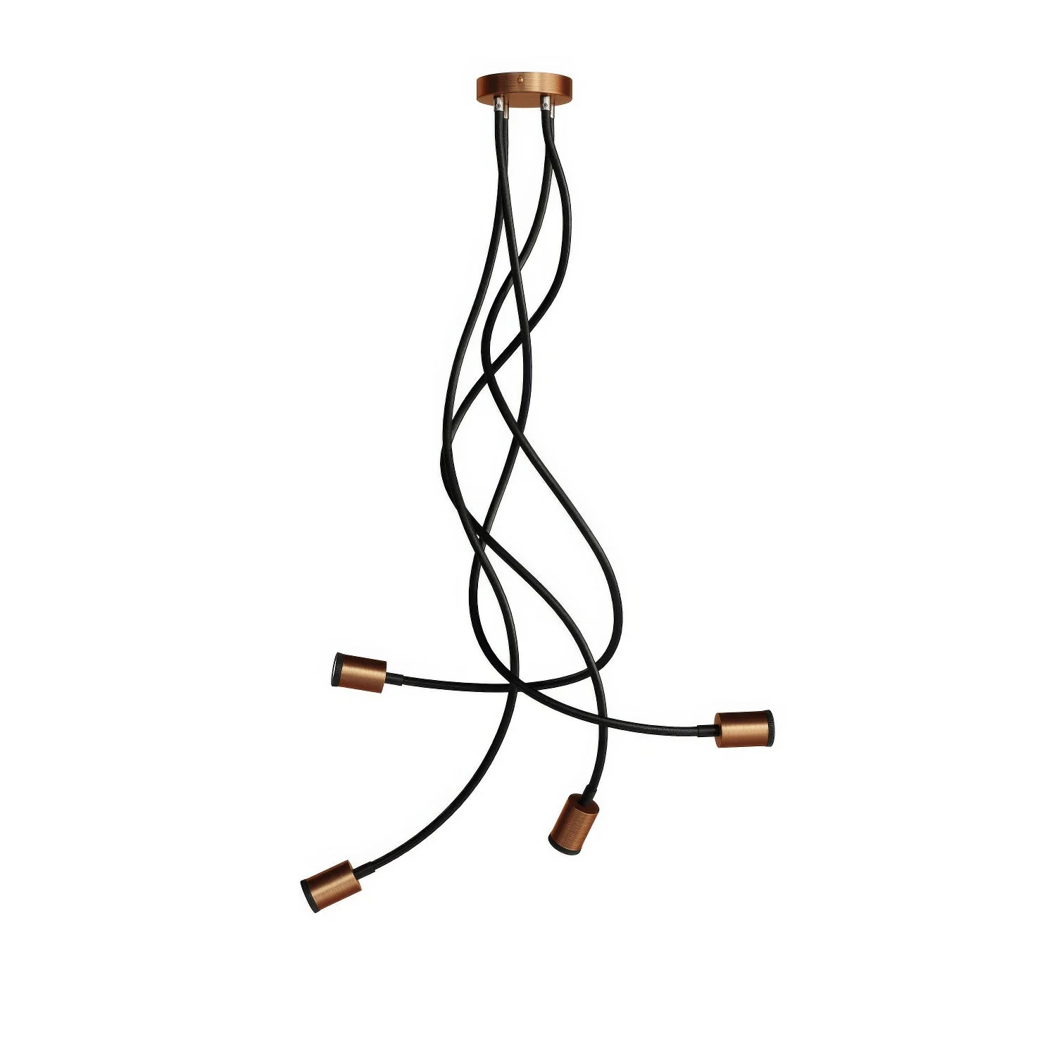 Lampe Mini spot SPOTLIGHT GU1d0 Flex 90 de plafond - Cuivre satiné