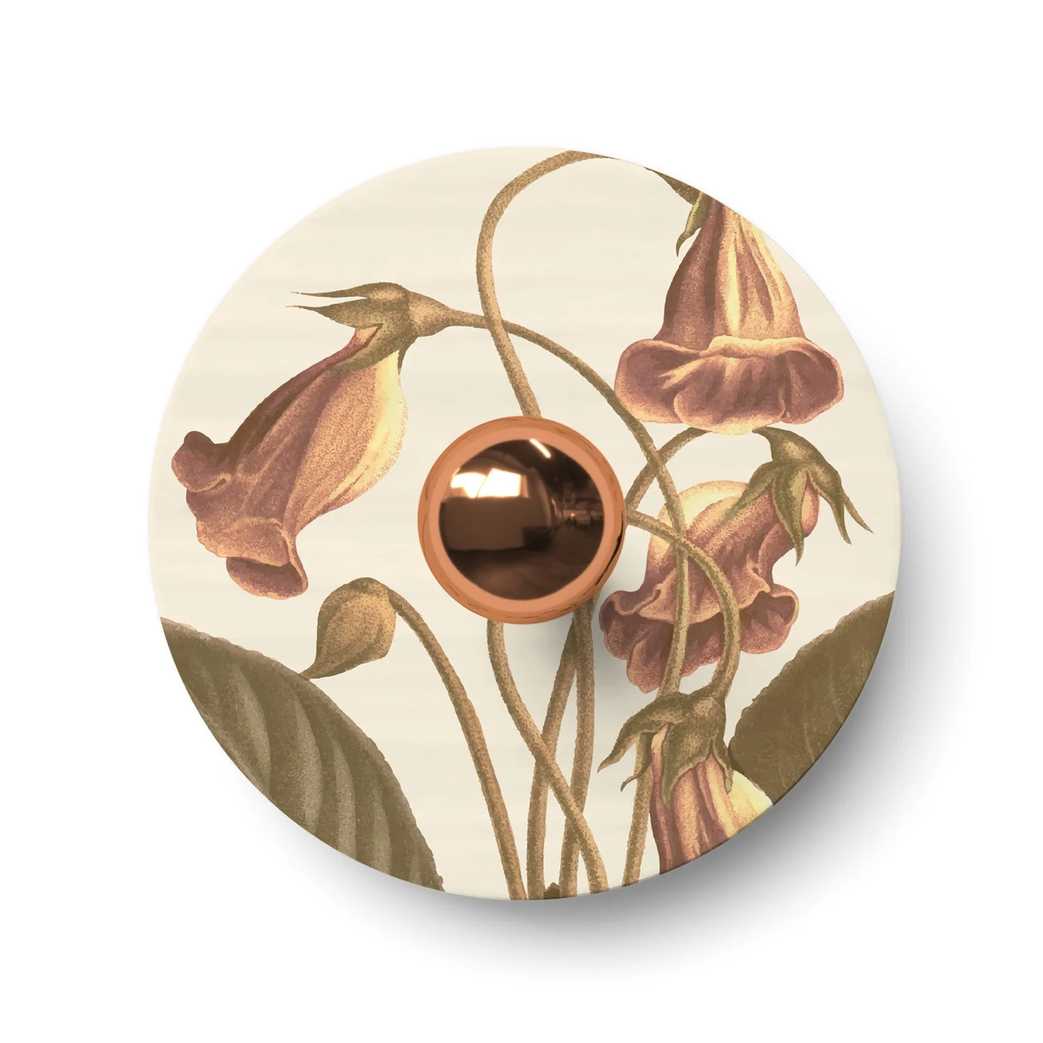 Lampe murale ou plafond avec abat-jour à motifs floraux 'Blossom Haven' Botanique Gloxinia - Étanche IP44 - Image 3