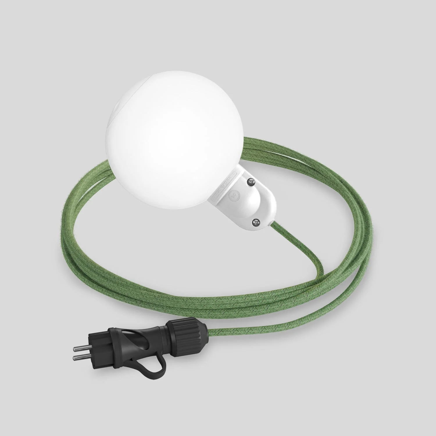 Lampe plug-in d’extérieur Modulair IP65 avec abat-jour incassable Unbreak-a-Ball et câble SX08