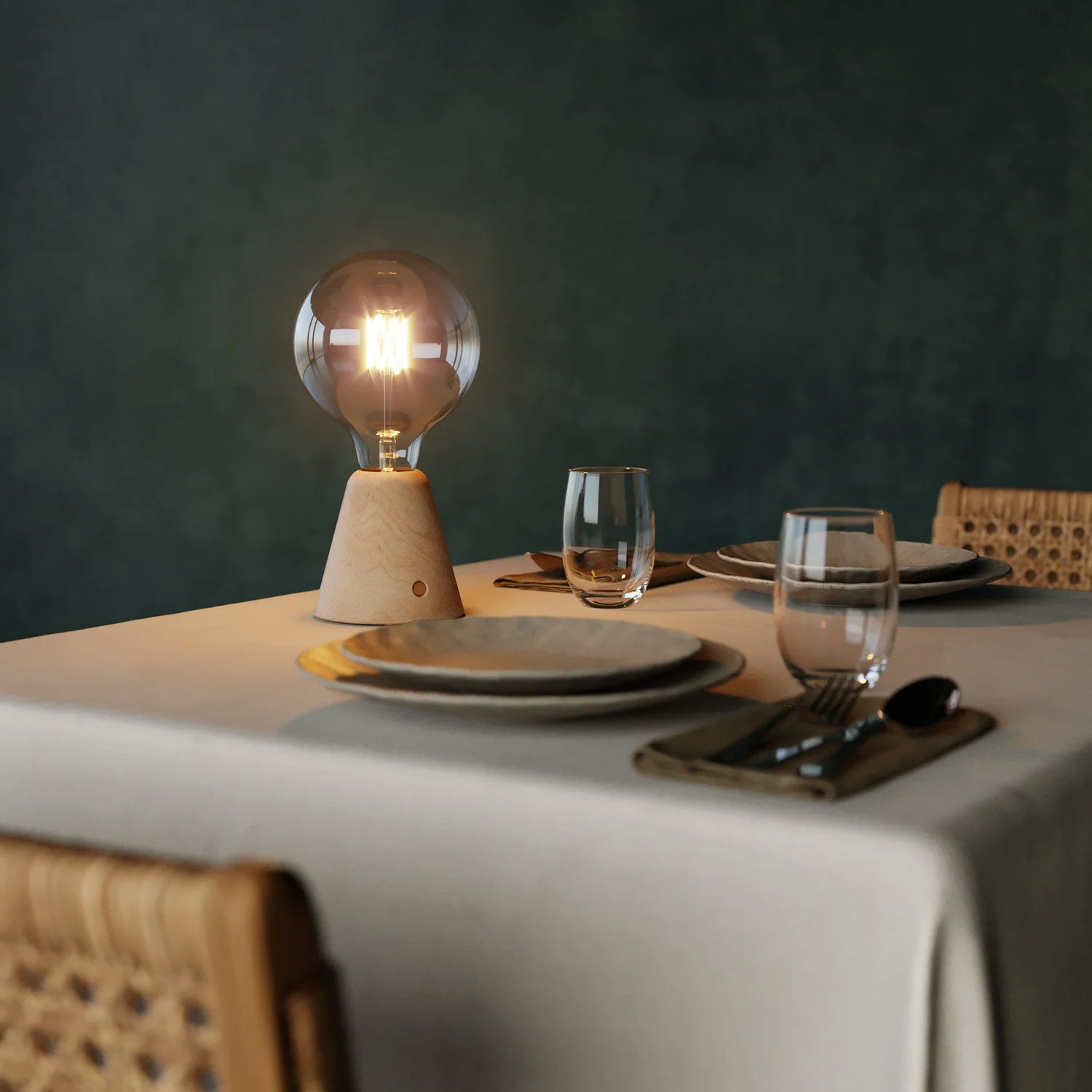 Lampe portable rechargeable Cabless01 avec ampoule globe G125 - Neutre. - Image 4
