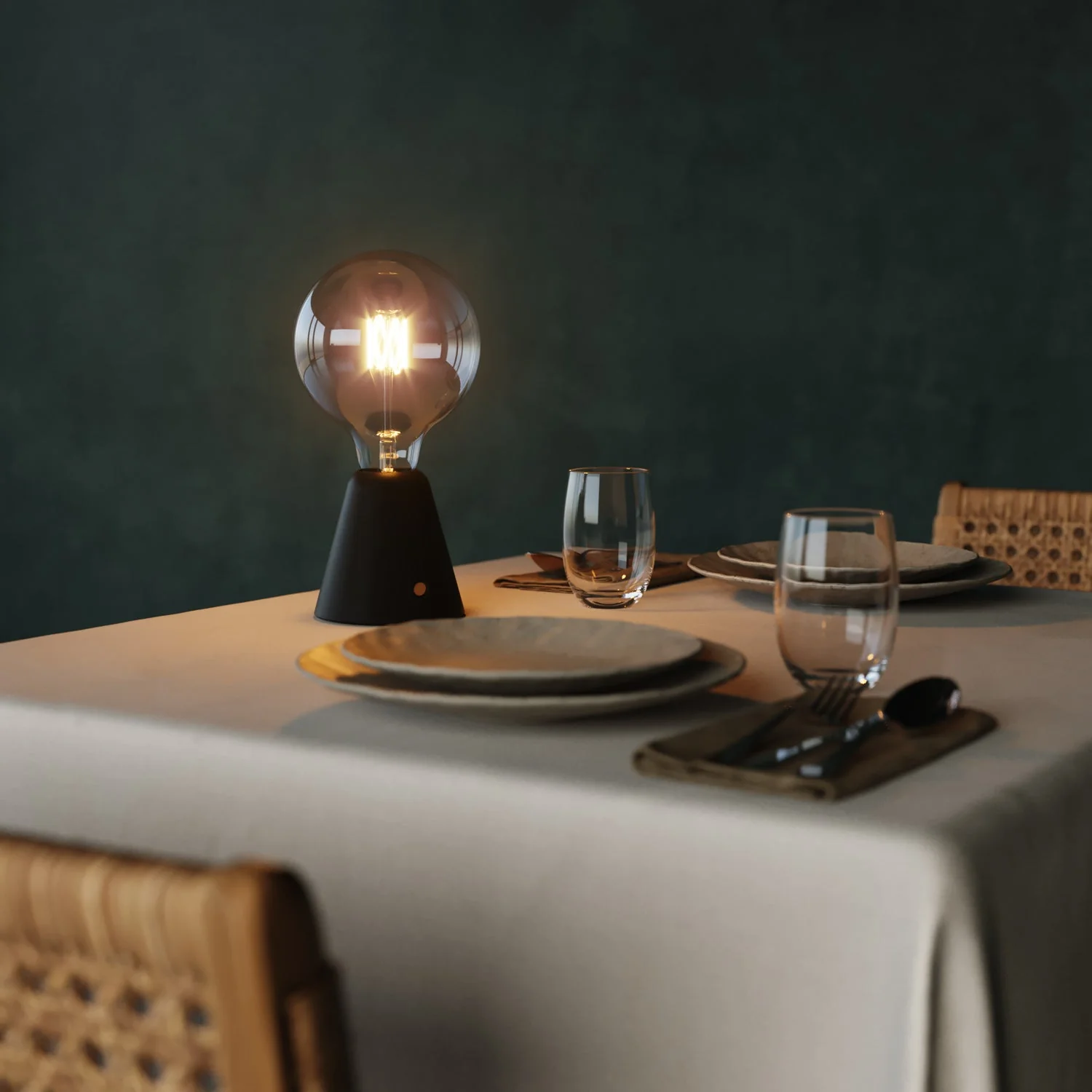 Lampe portable rechargeable Cabless01 avec ampoule globe G125 - Noir - Image 4