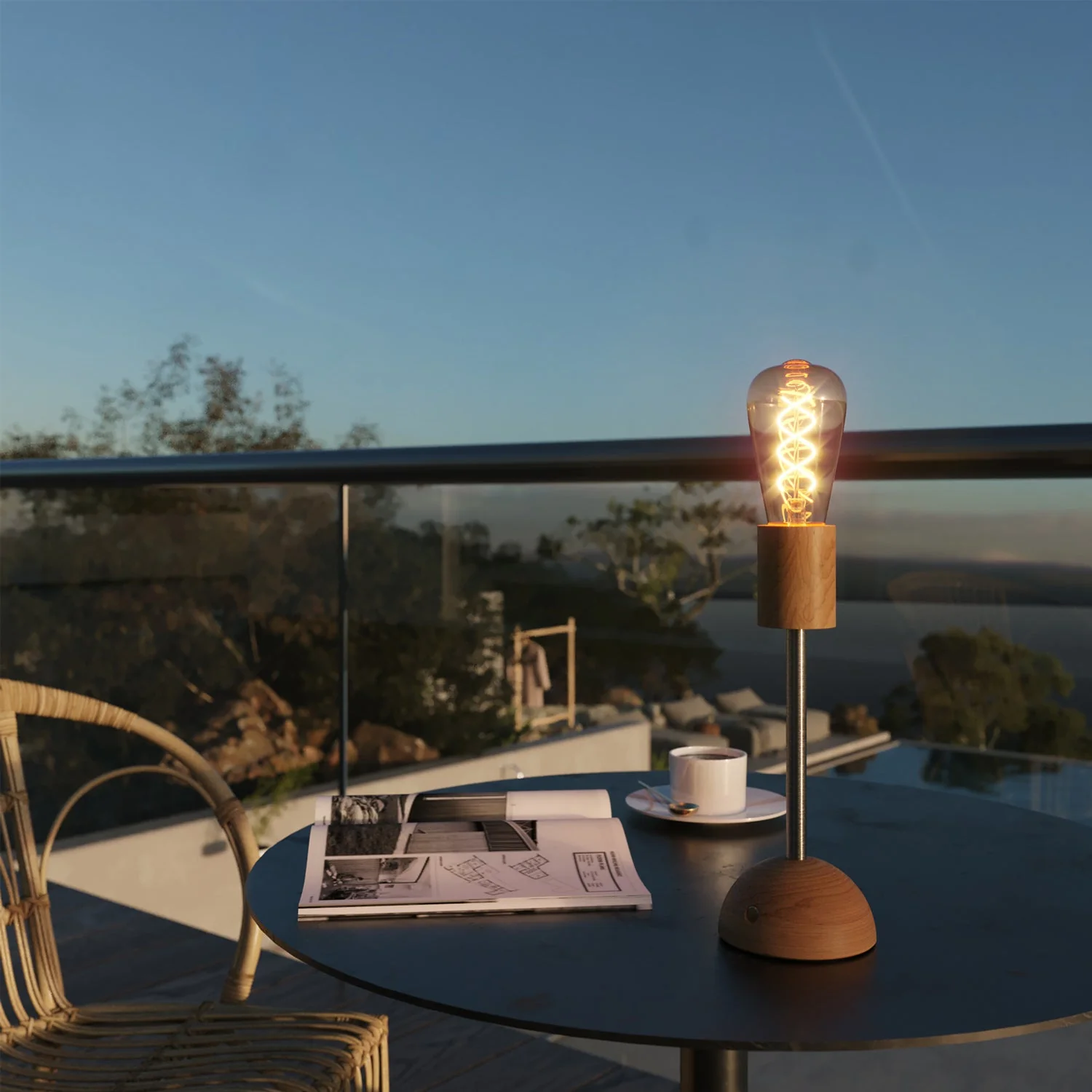 Lampe portable et rechargeable Cabless02 avec ampoule Edison dorée - Neutre - Image 3
