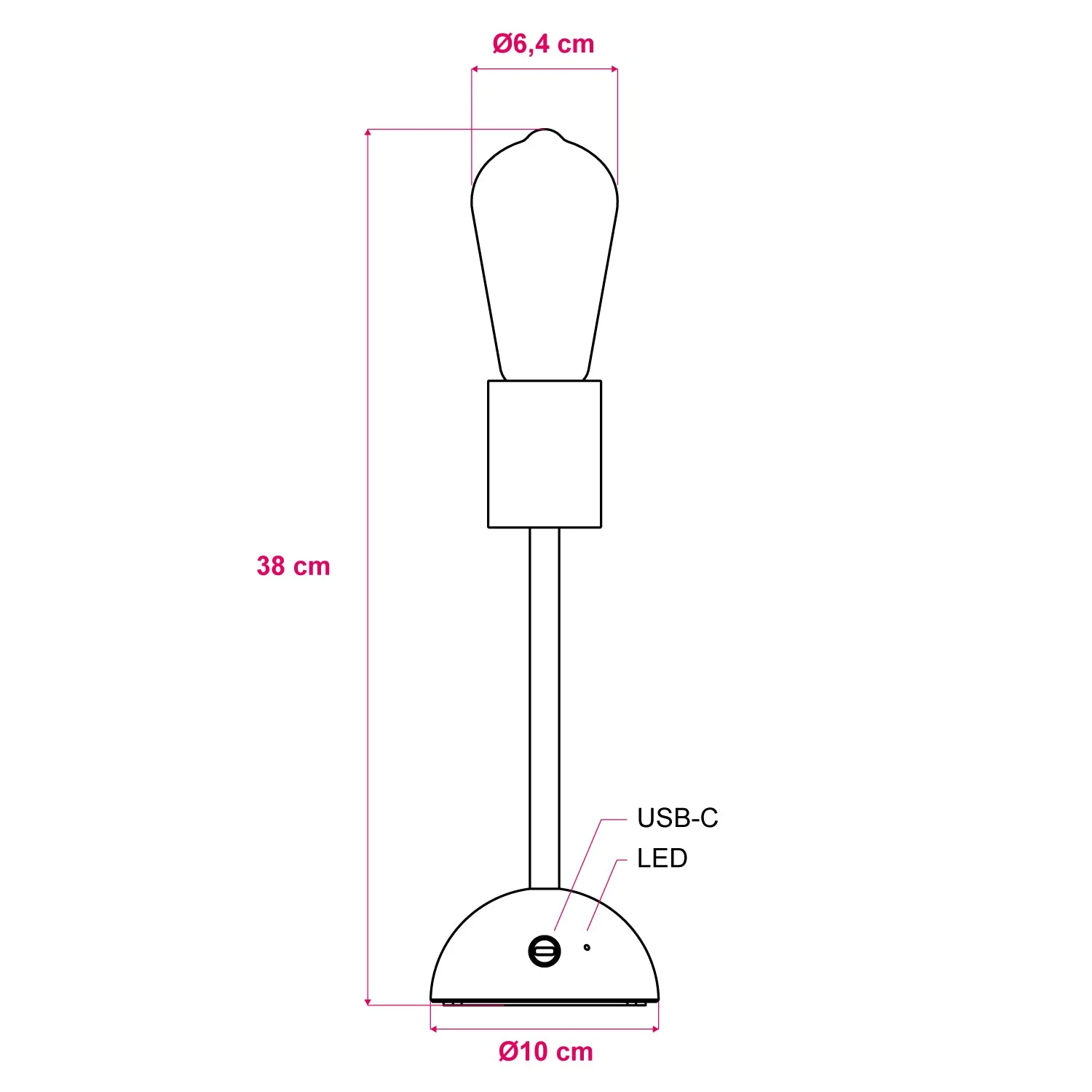 Lampe portable et rechargeable Cabless02 avec ampoule Edison dorée - Neutre - Image 6