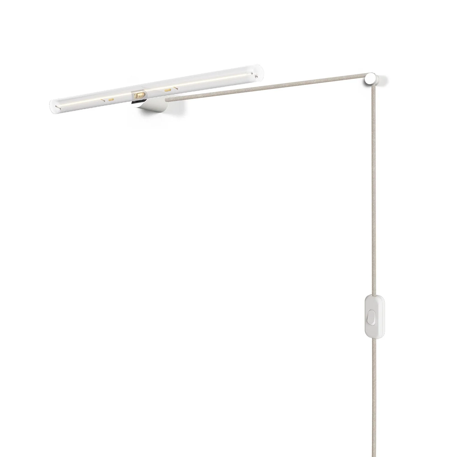 Lampe Spostaluce esse14 avec douille S14d et fiche UK - Blanc