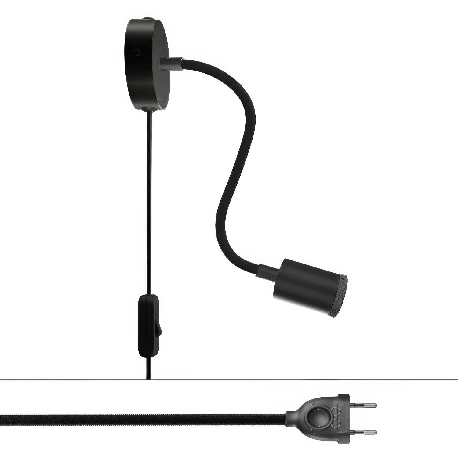 Lampe Spostaluce Flex 30 articulée avec spot GU1d0 - Noir