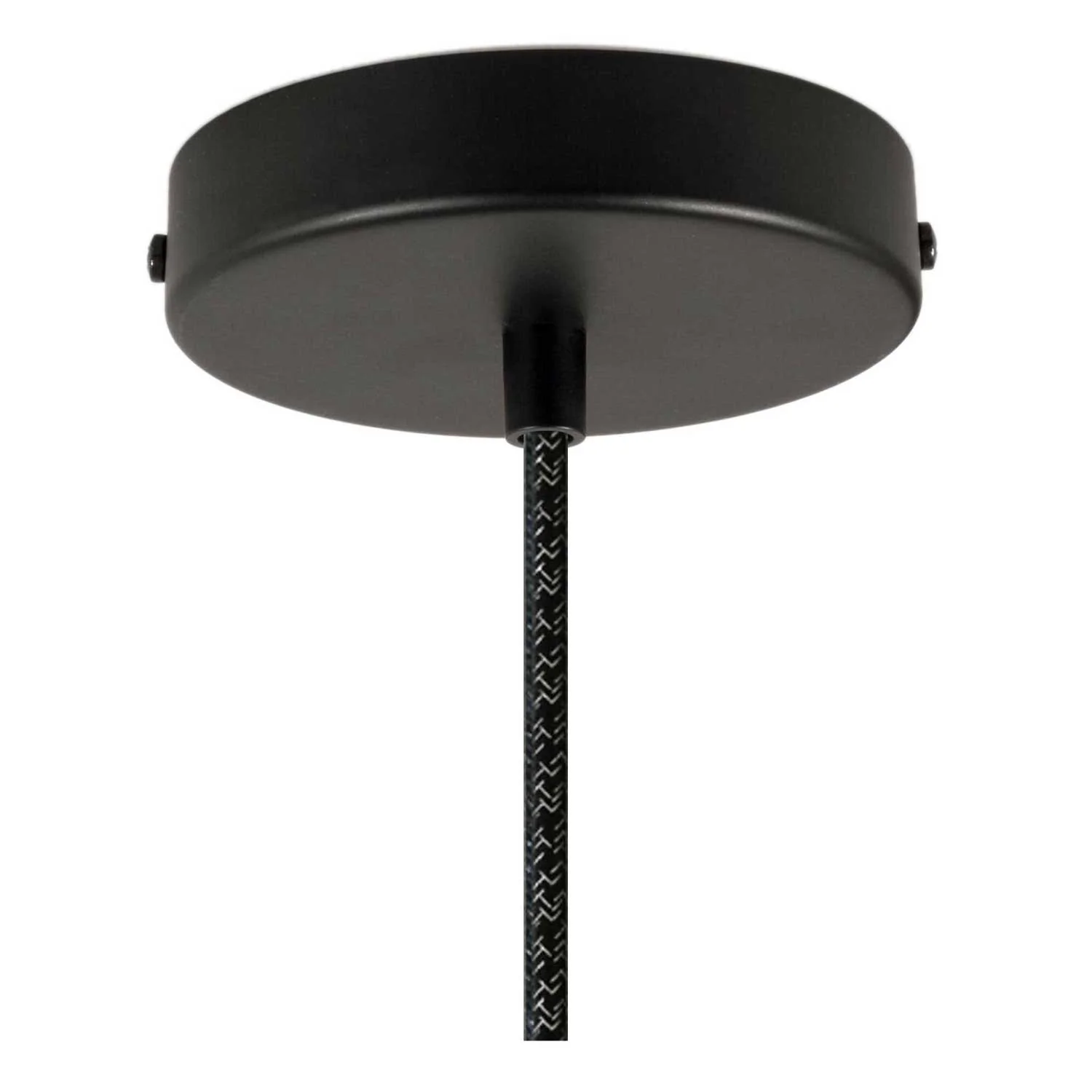 Lampe à suspension complète avec câble textile et abat-jour Campana XL en céramique - Ardoise - Image 2