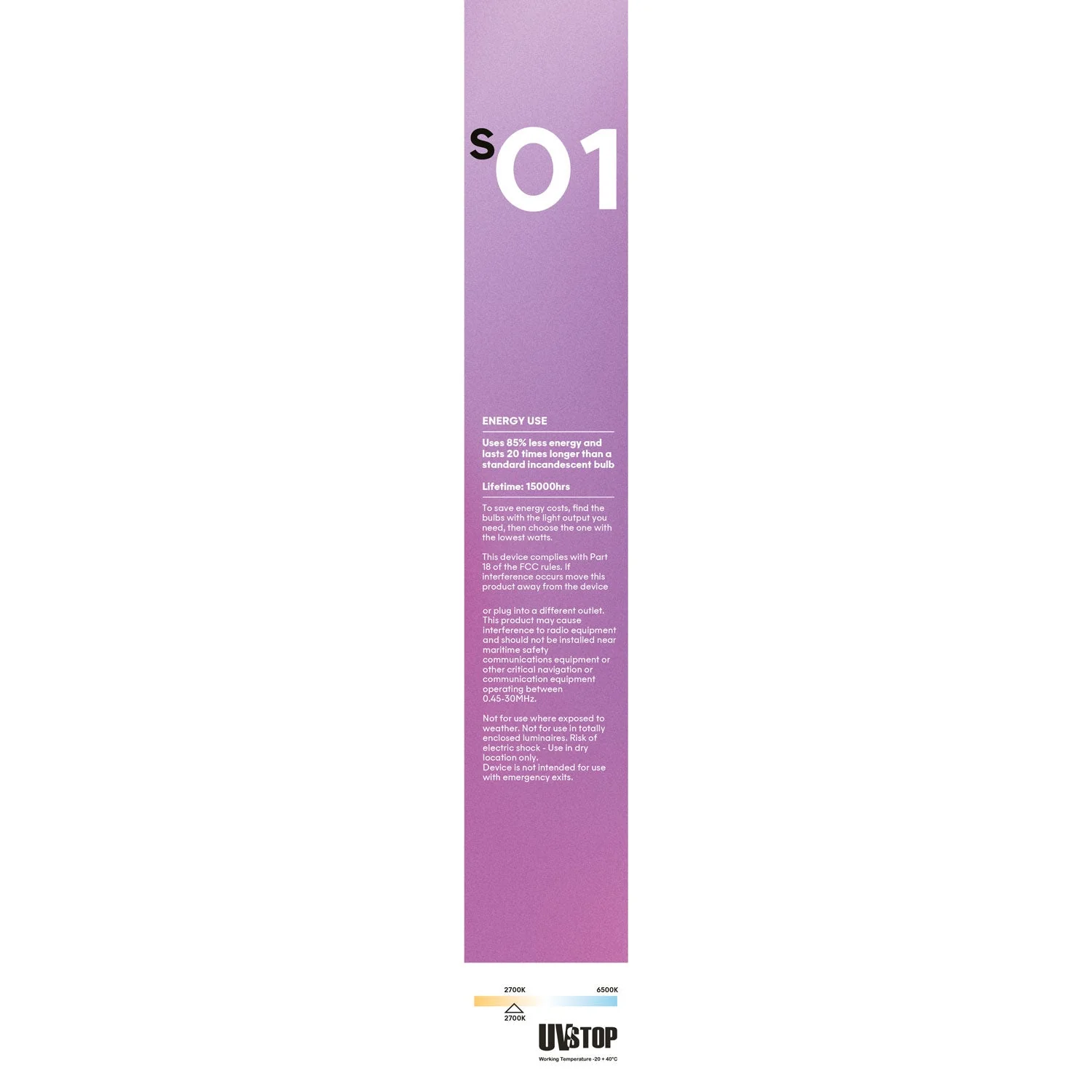 Ampoule linéaire LED transparente S14d 120V CRI 90 - longueur 300 mm 6W 520Lm 2700K 120V Dimmable - S01 - Image 6