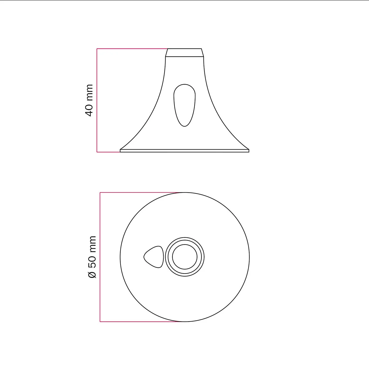 MAG-Y, kit support magnétique pour lampe - Cuivre satiné - Image 8