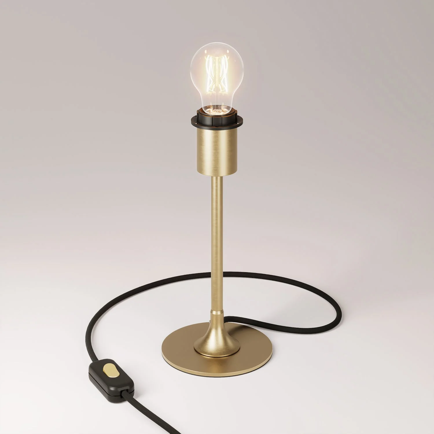 MAG-Y lampe de table en métal avec porte-abat-jour - Bronze brossé