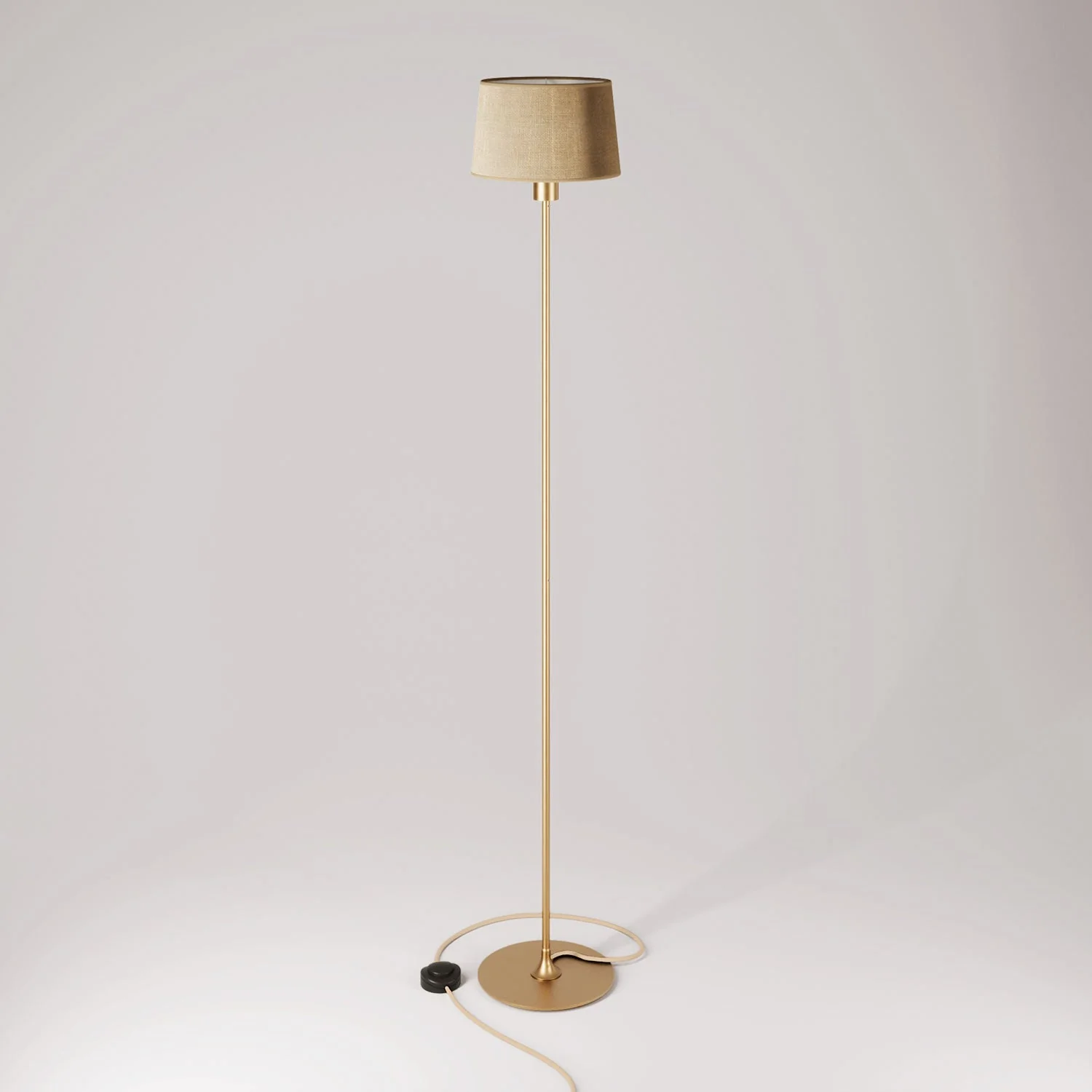 Lampadaire MAG-Y avec abat-jour en tissu Athena - Bronze brossé - Image 3