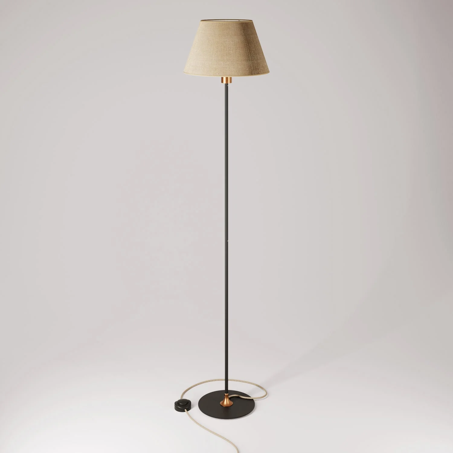 Lampadaire MAG-Y avec abat-jour Impero M - Cuivre brossé - Image 3