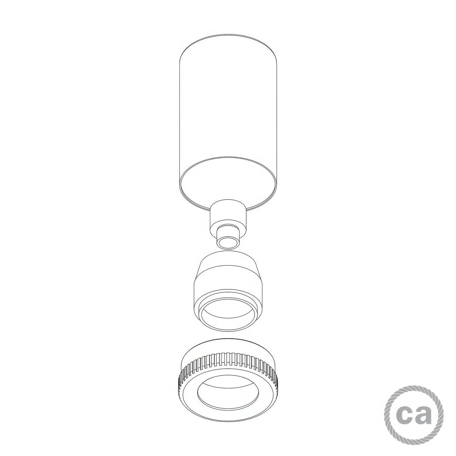 Mini spot Spotlight LED GU1d0 - Bleu bleuet - Image 5