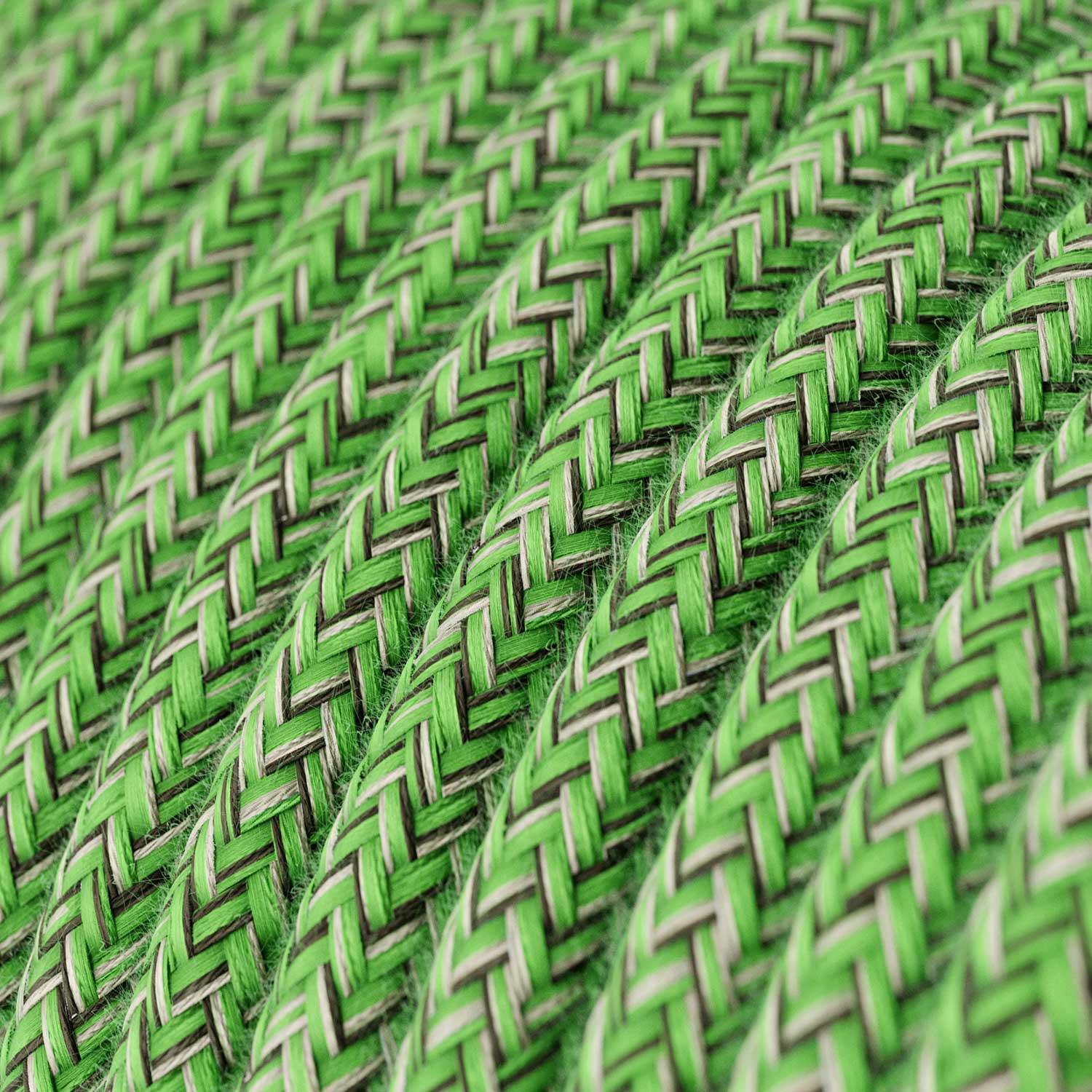 Modulair PASTEL Lampe d’extérieur avec 1,5 m de câble textile, pavillon et douille en silicone IP65 waterproof - Vert prairie - Image 5