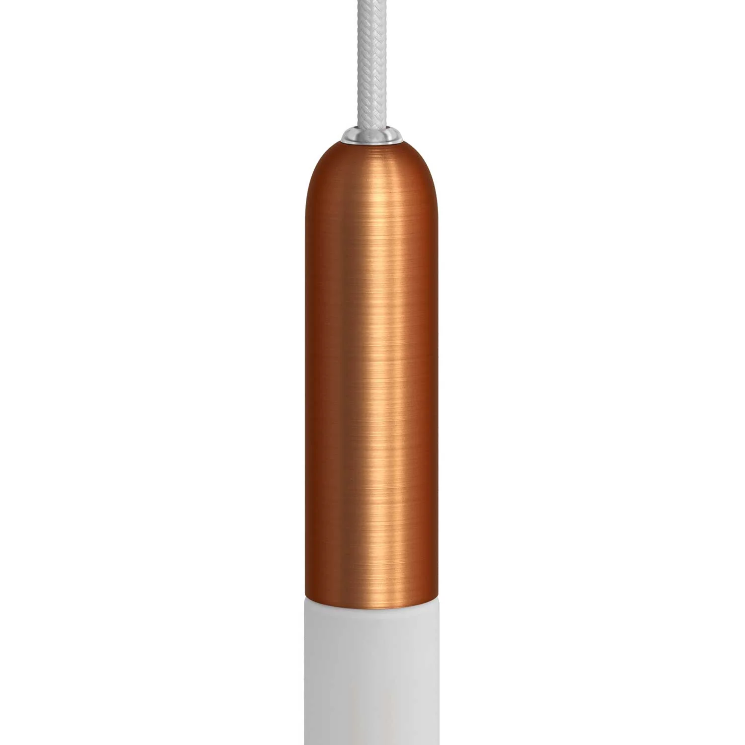 P-Light, kit douille E14 en métal avec serre-câble dissimulé - Cuivre satiné