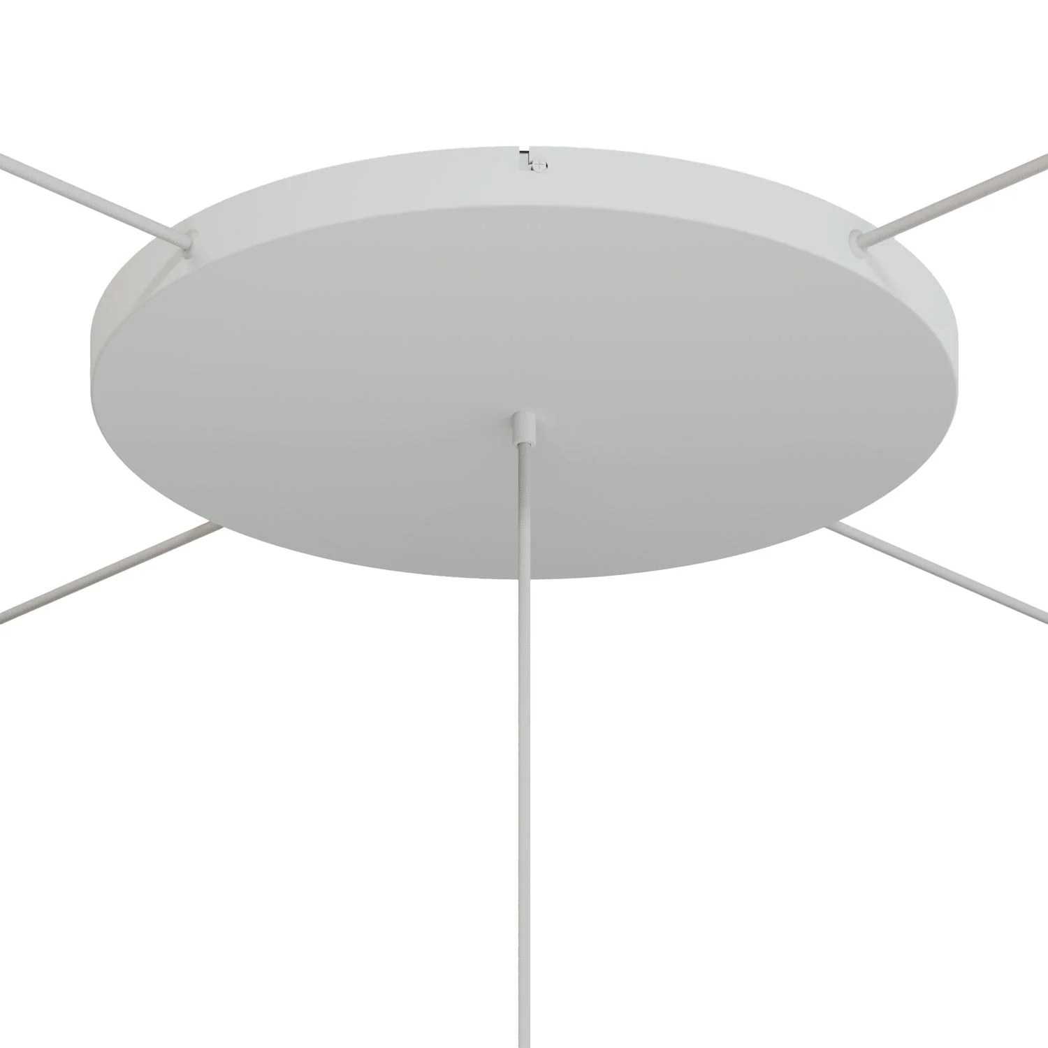 Pavillon rond en aluminium Ø 50 cm avec étrier et câble de mise à la terre, avec 1 trou frontal - Blanc Mat - Image 21