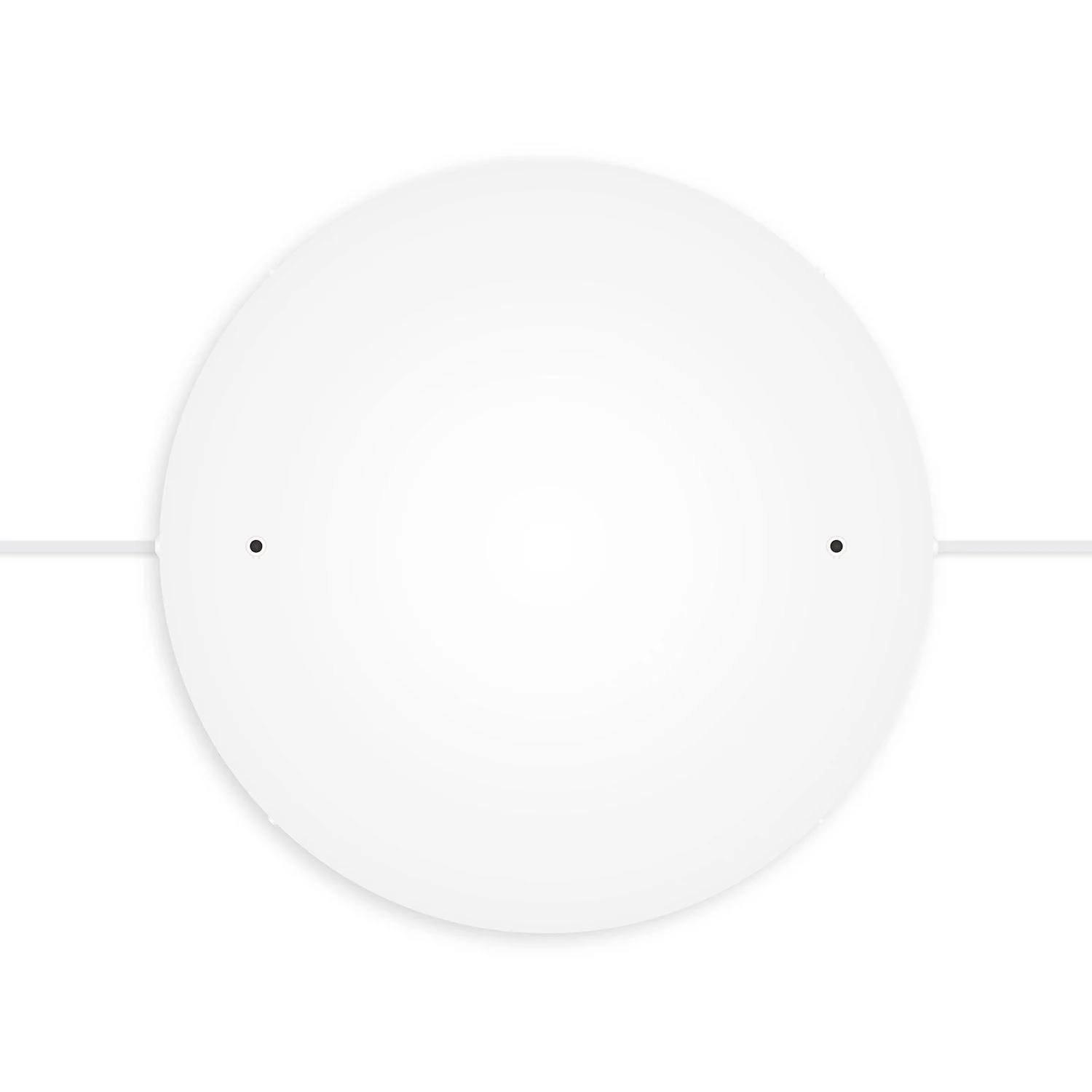 Pavillon rond en aluminium Ø 50 cm avec étrier et câble de mise à la terre, avec 2 trous frontaux - Blanc Mat - Image 12