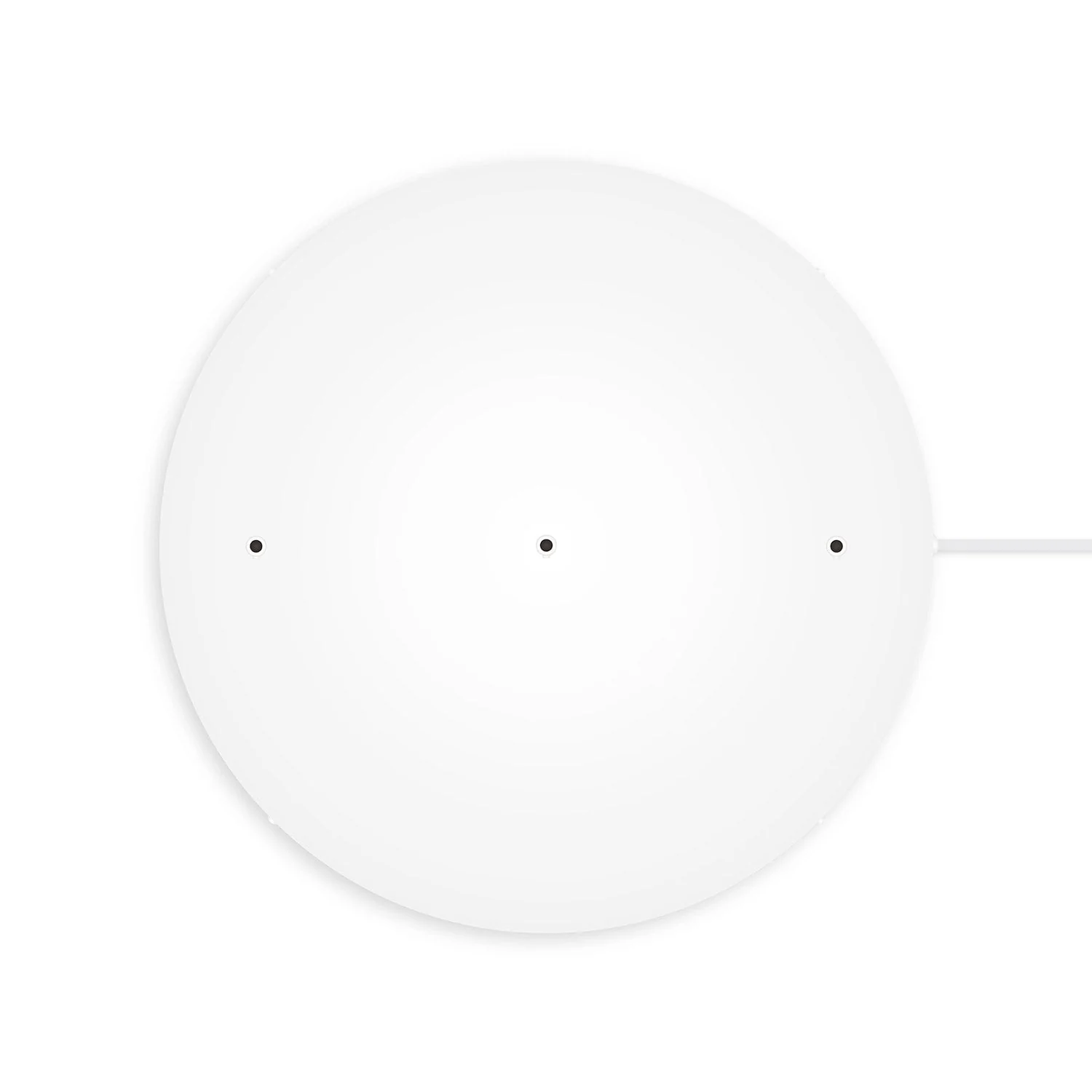 Pavillon rond en aluminium Ø 50 cm avec équerre et Câble de mise à la terre, avec 3 trous en ligne frontaux -  Blanc Mat - Image 7