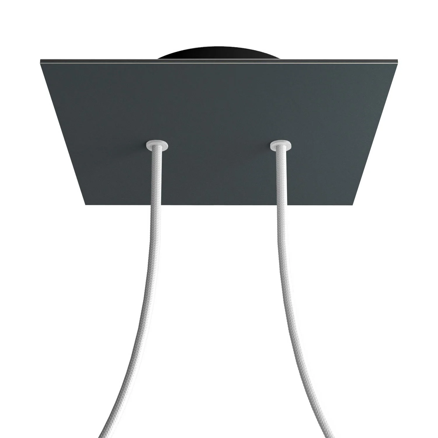 Pavillon Rose-One carré, 200 mm avec 2 trous et 4 trous latéraux - Anthracite - Image 8