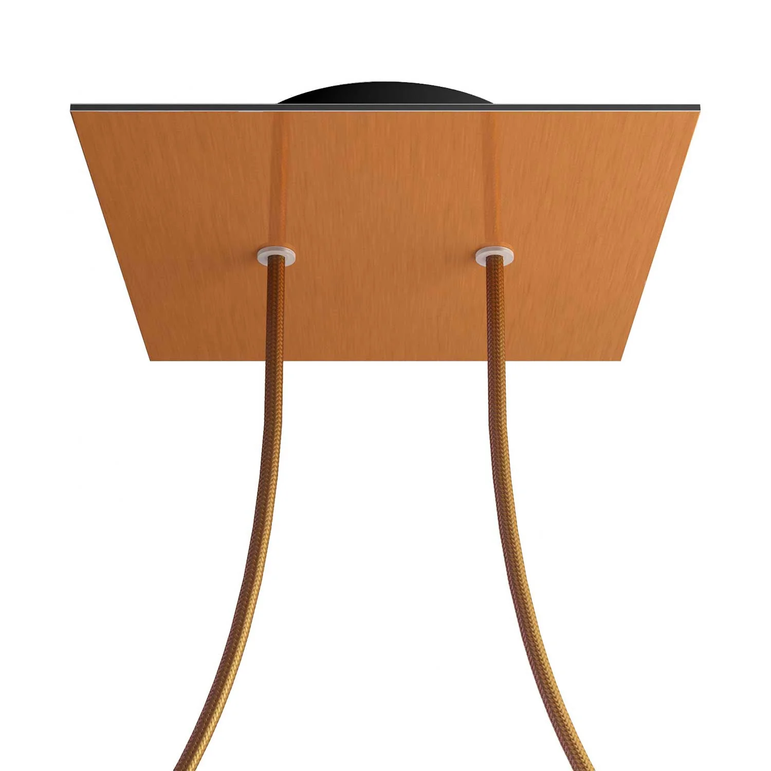 Pavillon Rose-One carré, 200 mm avec 2 trous et 4 trous latéraux - Dibond Cuivre satiné - Image 8