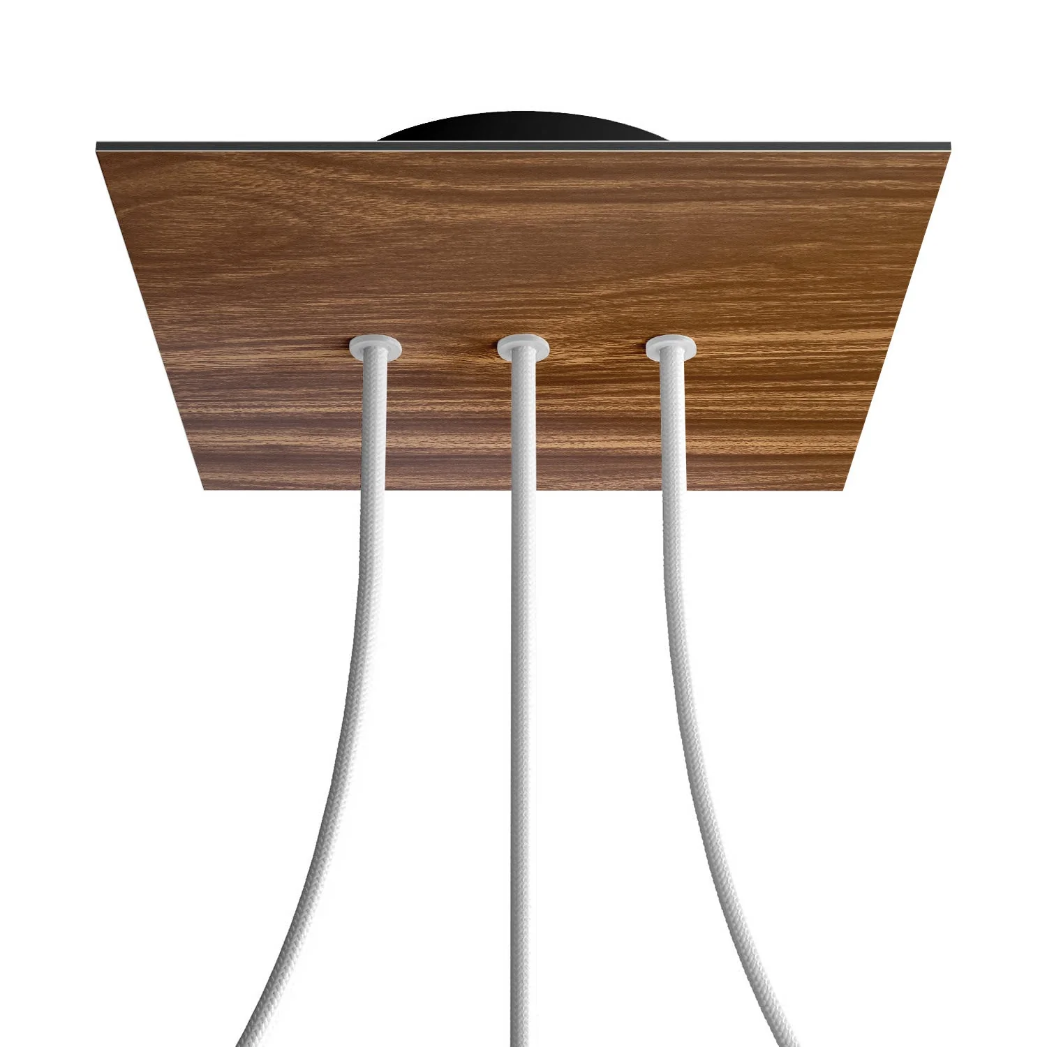 Pavillon Rose-One carré, 200 mm avec 3 trous alignés et 4 trous latéraux - Bois - Image 8