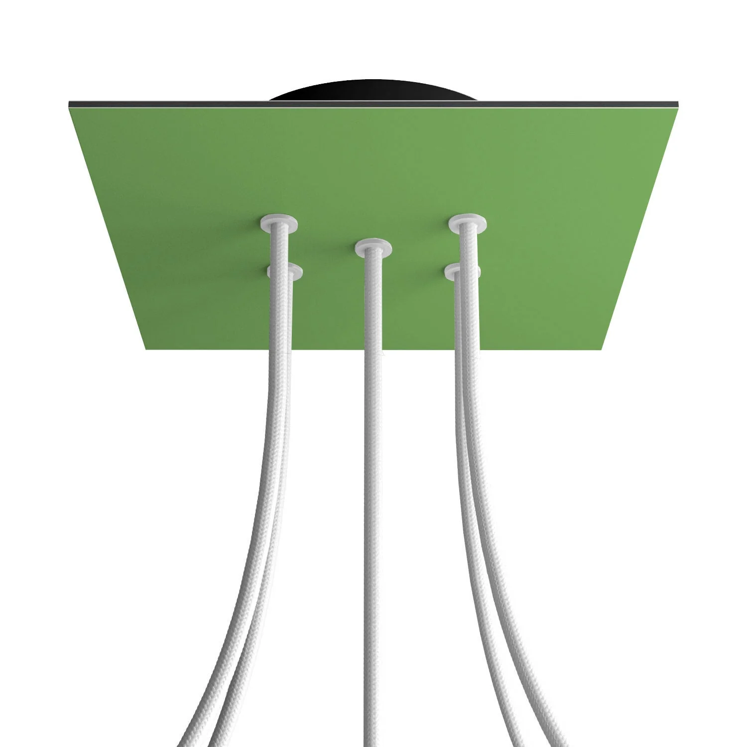Pavillon Rose-One carré, 200 mm avec 5 trous et 4 trous latéraux - Vert prairie - Image 8