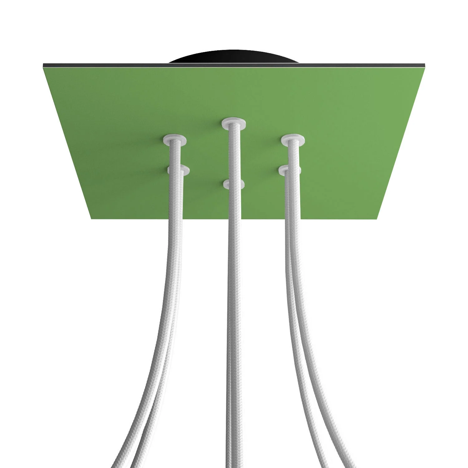 Pavillon Rose-One carré, 200 mm avec 6 trous et 4 trous latéraux - Vert prairie - Image 8