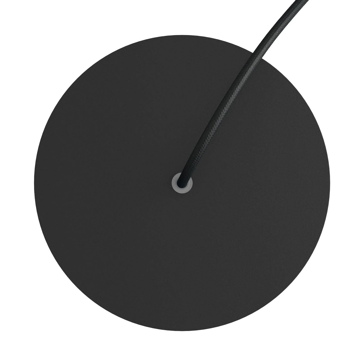 Pavillon Rose-One rond, diamètre 200 mm avec 1 trou et 4 trous latéraux - Noir mat - Image 2