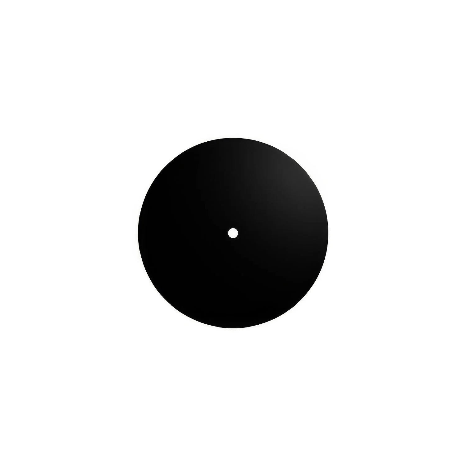 Pavillon Rose-One rond, diamètre 200 mm avec 1 trou et 4 trous latéraux - Noir mat - Image 3