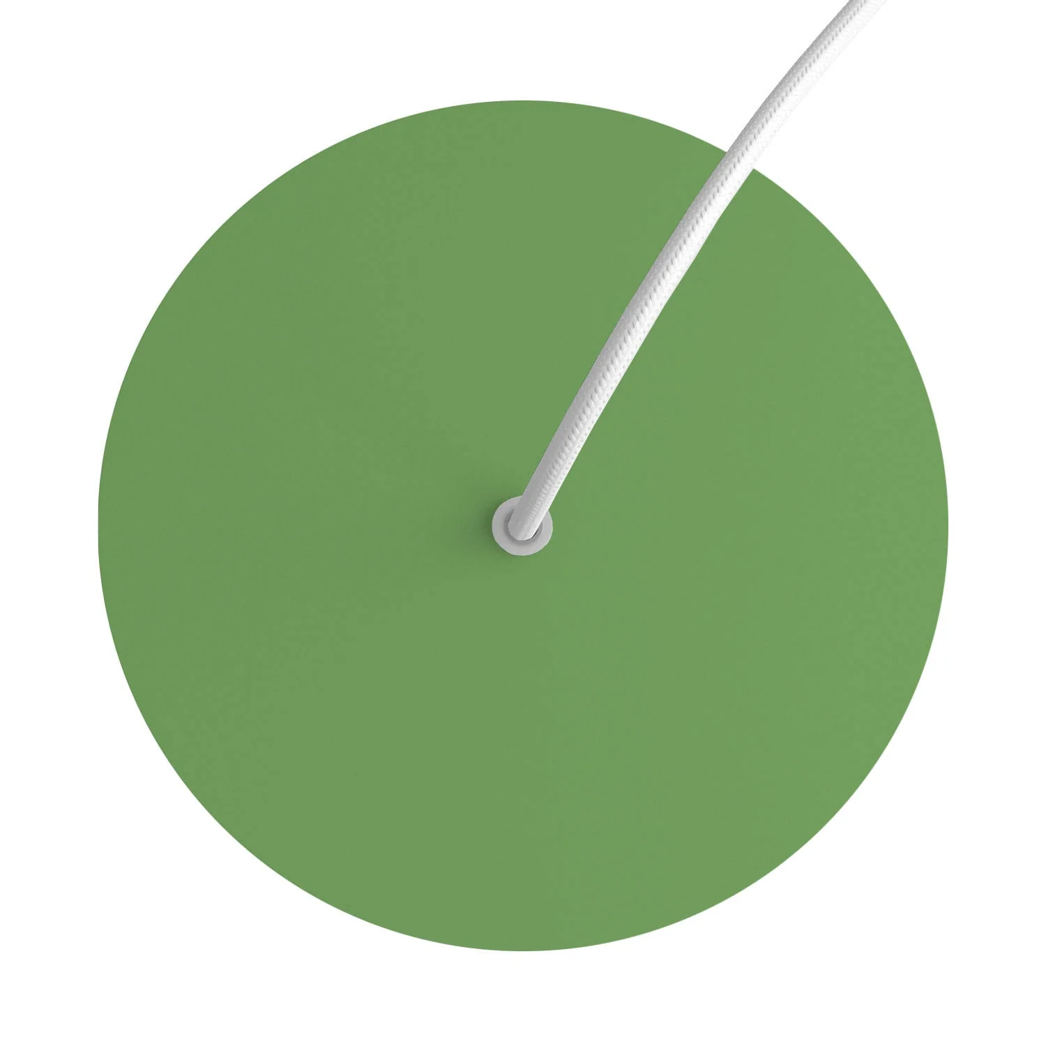 Pavillon Rose-One rond, diamètre 200 mm avec 1 trou et 4 trous latéraux - Vert prairie - Image 2